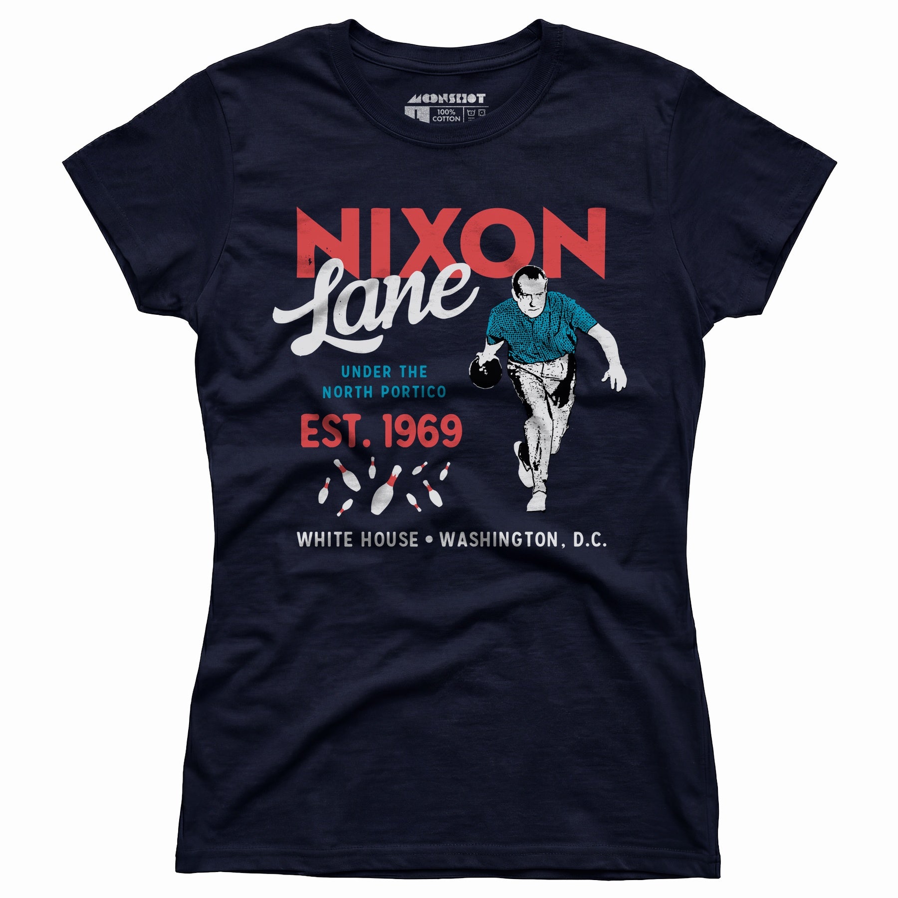 Nixon Lane - Washington D.C. - Vintage Bowling Alley - Women's T-Shirt