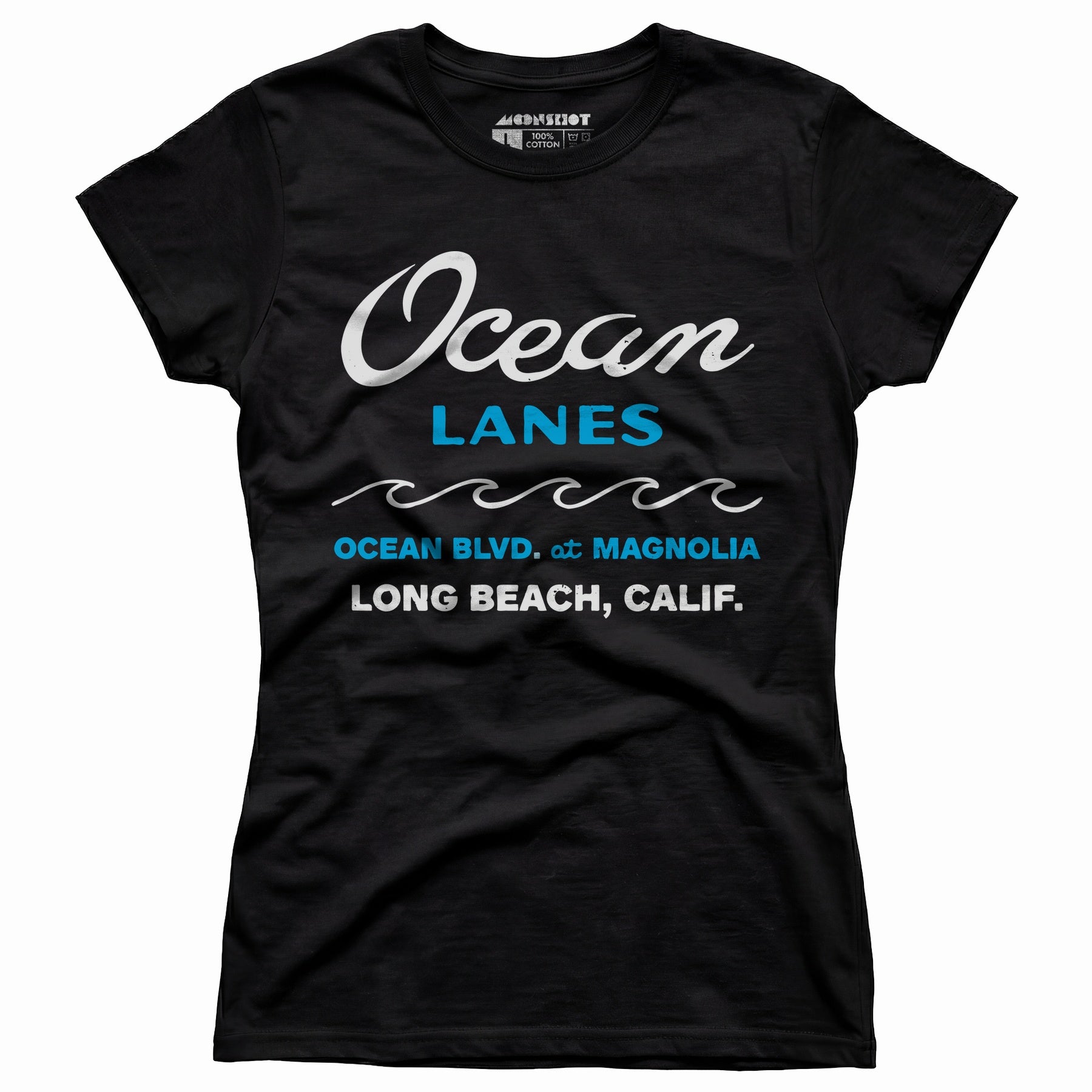 Ocean Lanes - Long Beach, CA - Vintage Bowling Alley - Women's T-Shirt