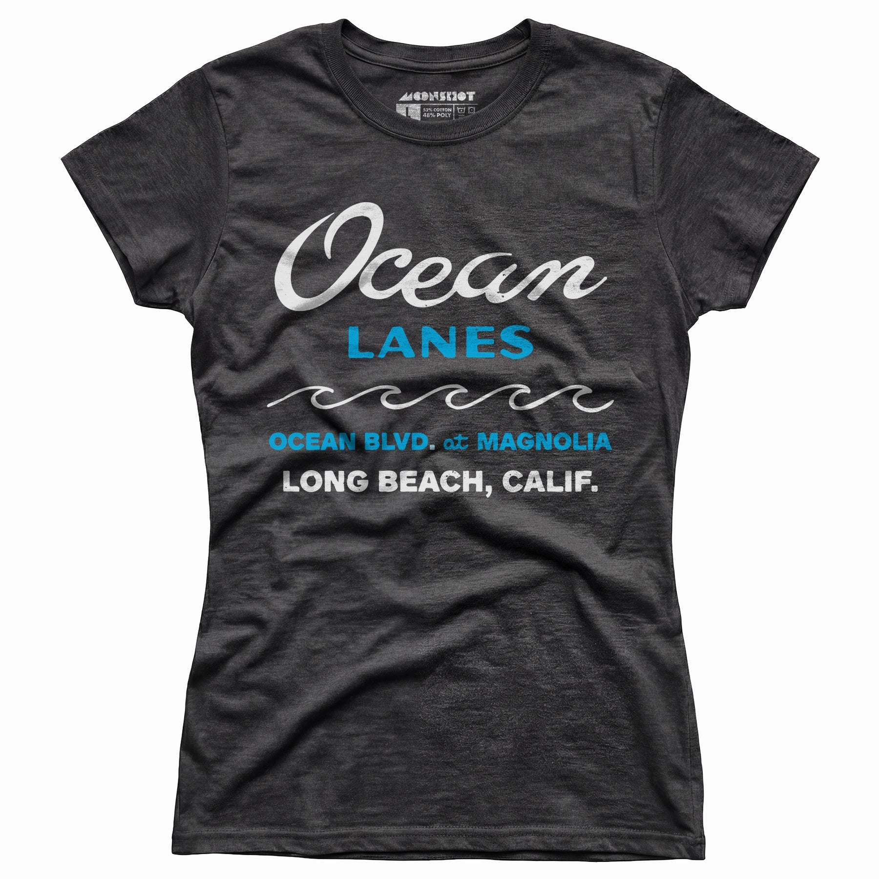 Ocean Lanes - Long Beach, CA - Vintage Bowling Alley - Women's T-Shirt