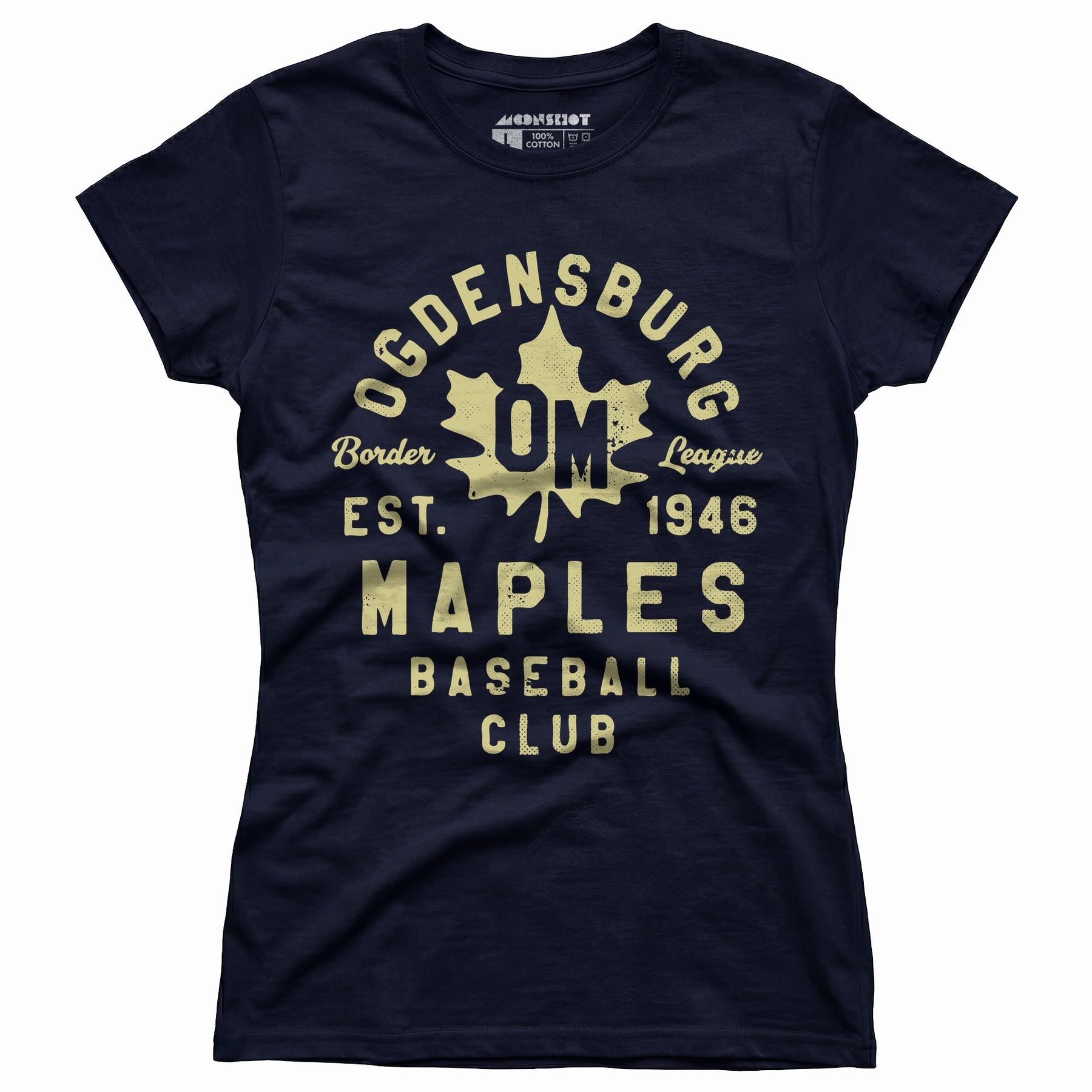 Ogdensburg Maples - New York - Vintage Defunct Baseball Teams - Women's T-Shirt
