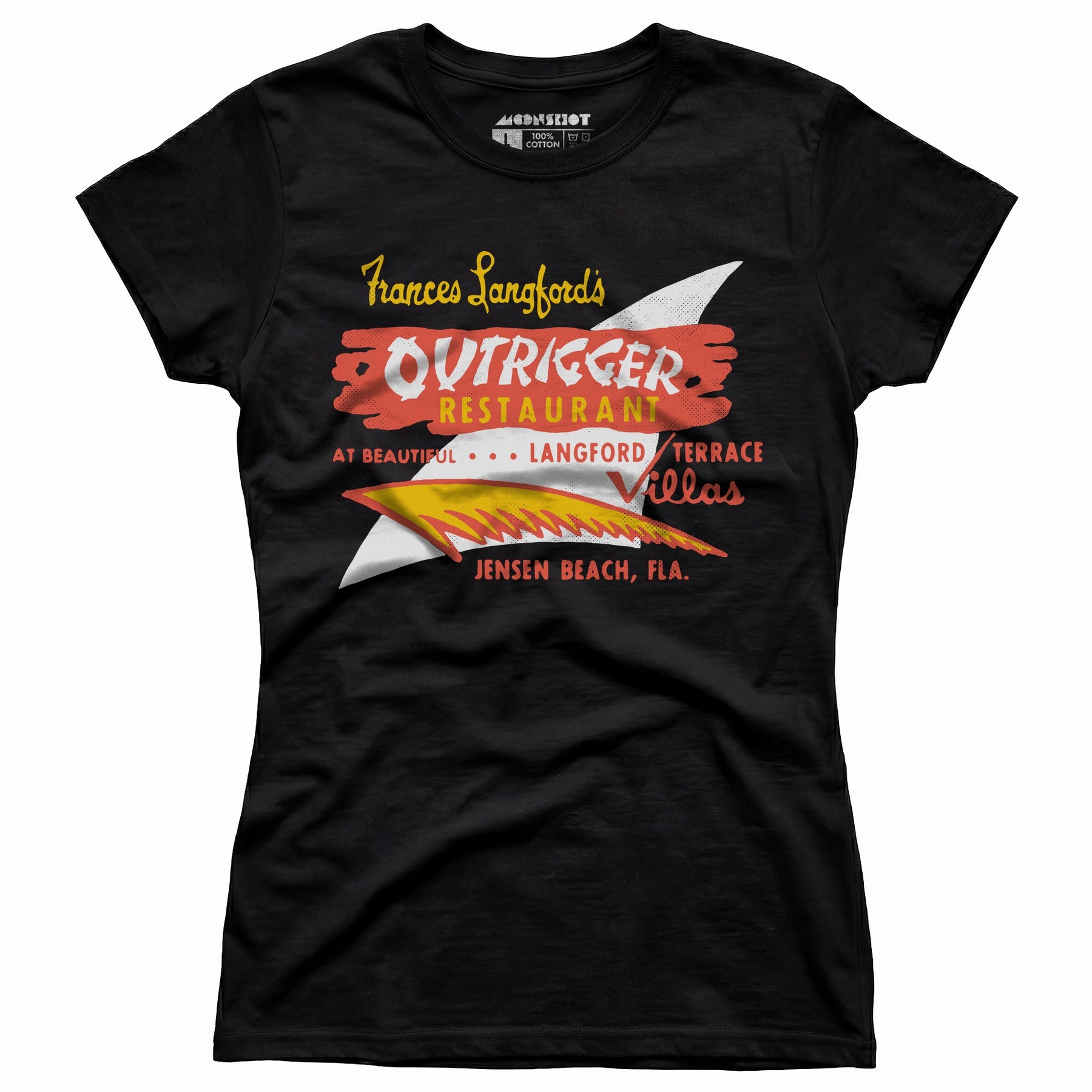 Outrigger - Jensen Beach, FL - Vintage Tiki Bar - Women's T-Shirt