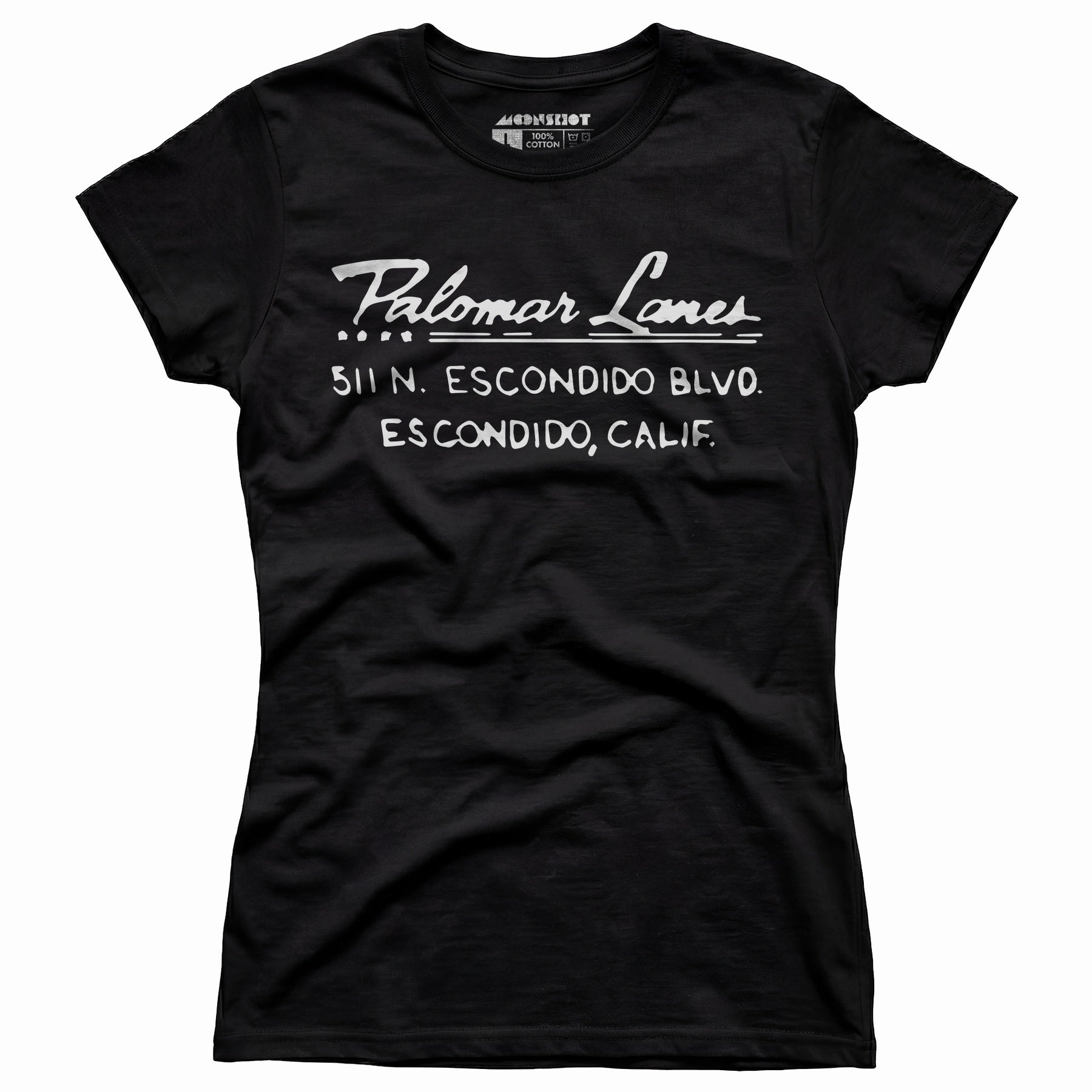 Palomar Lanes - Escondido, CA - Vintage Bowling Alley - Women's T-Shirt