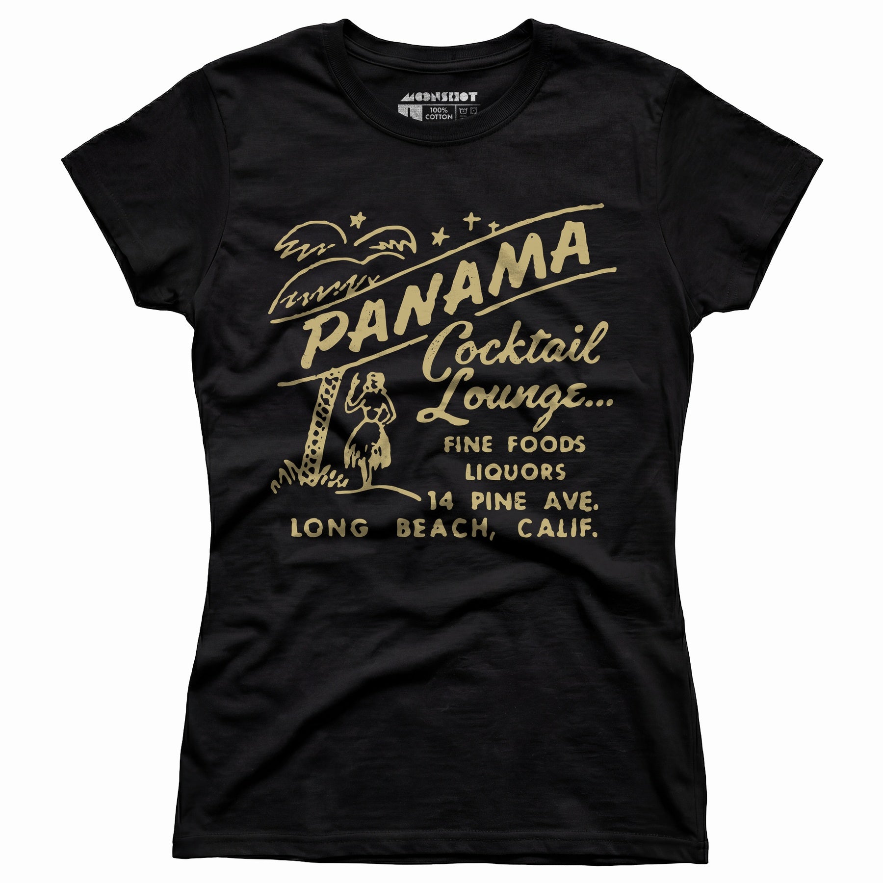 Panama Cocktail Lounge - Long Beach, CA - Vintage Tiki Bar - Women's T-Shirt