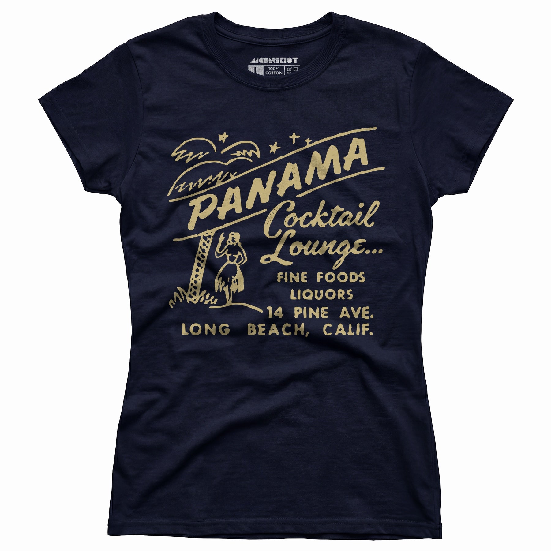 Panama Cocktail Lounge - Long Beach, CA - Vintage Tiki Bar - Women's T-Shirt