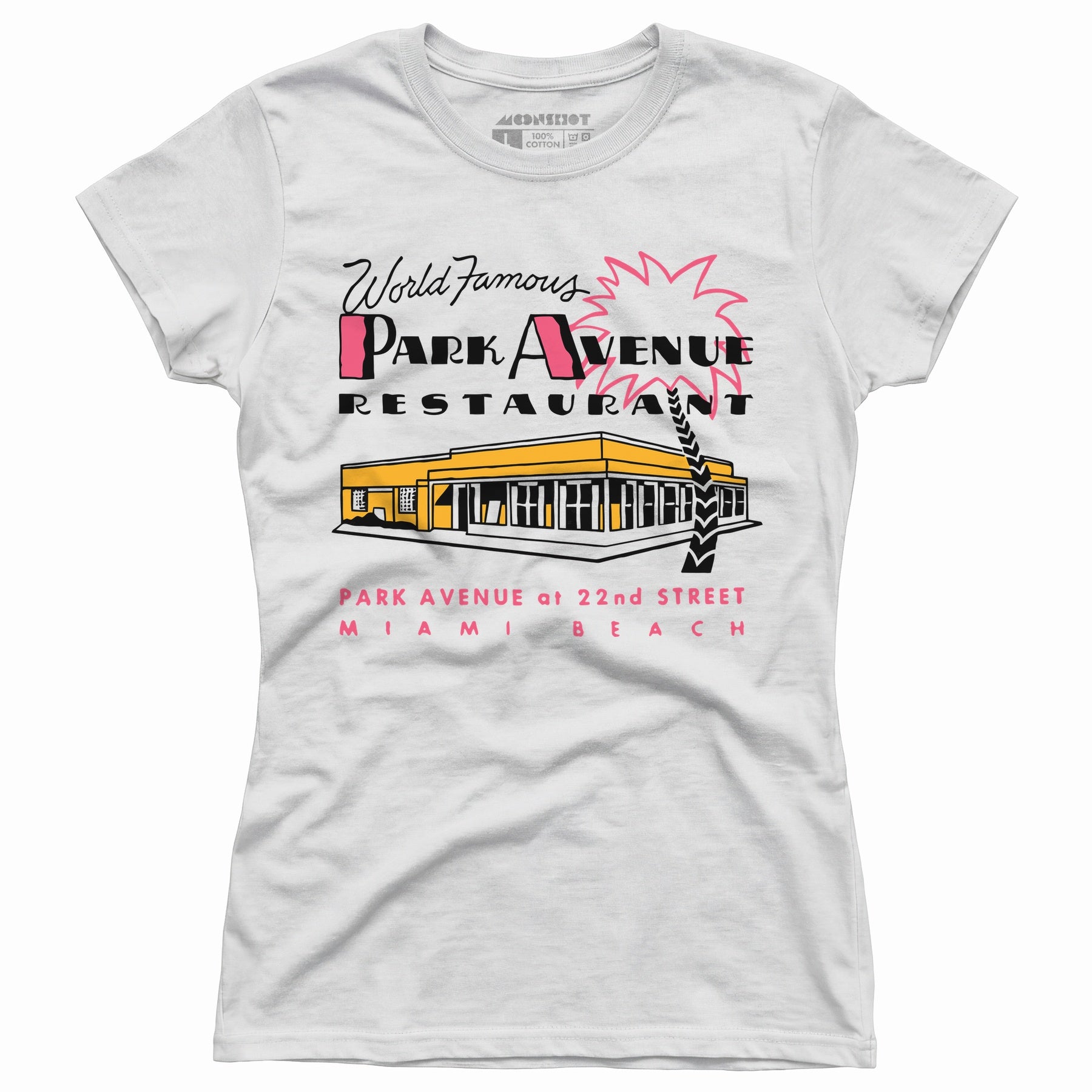Park Avenue - Miami Beach, FL - Vintage Restaurant - Women's T-Shirt