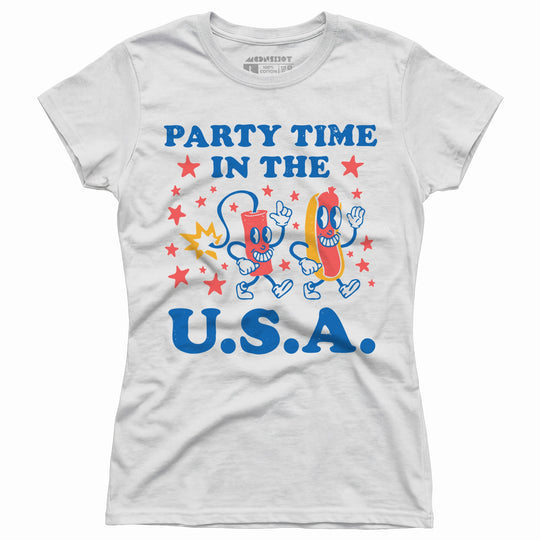 Party Time in The U.S.A. - Women's T-Shirt
