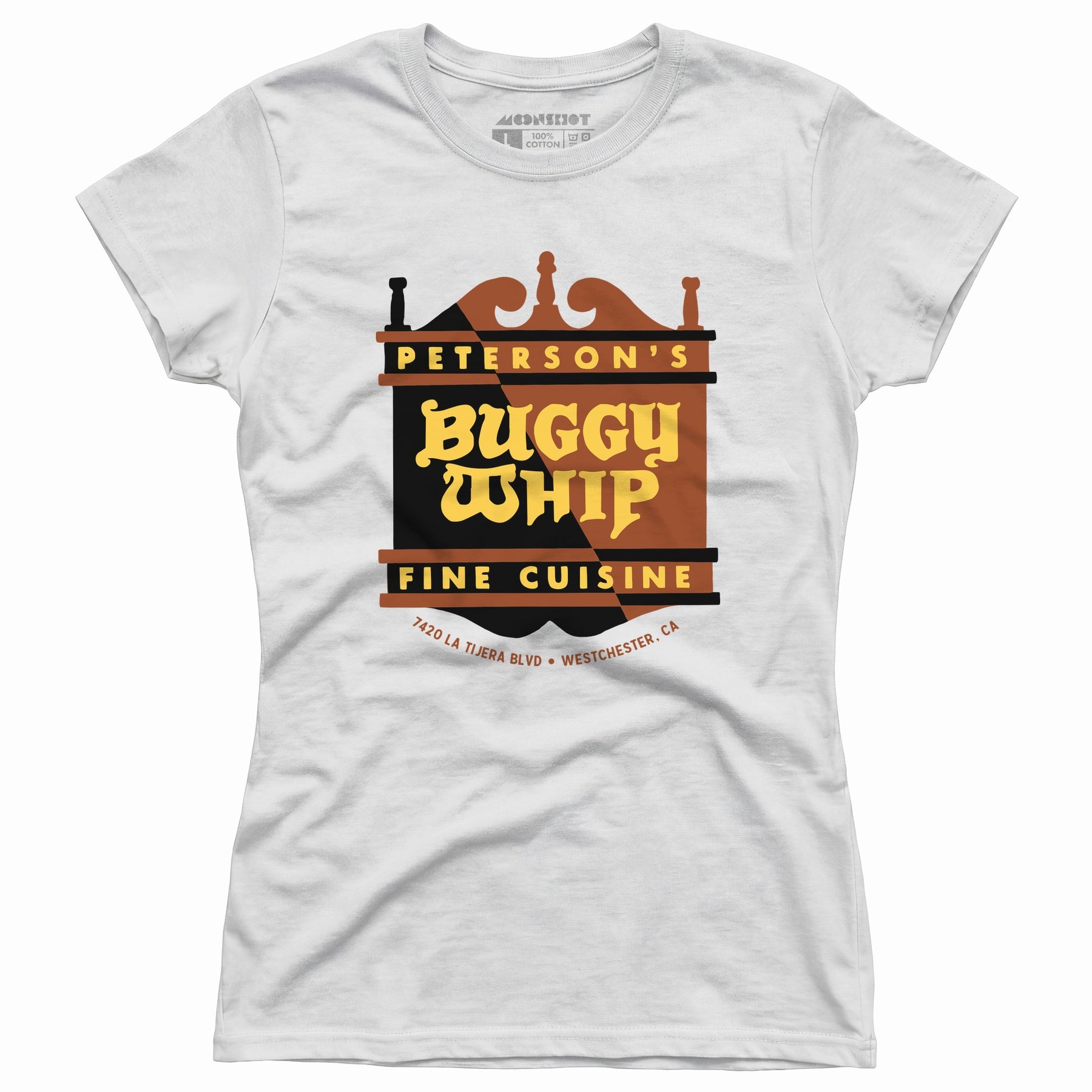 Peterson's Buggy Whip - Westchester, CA - Vintage Restaurant - Women's T-Shirt