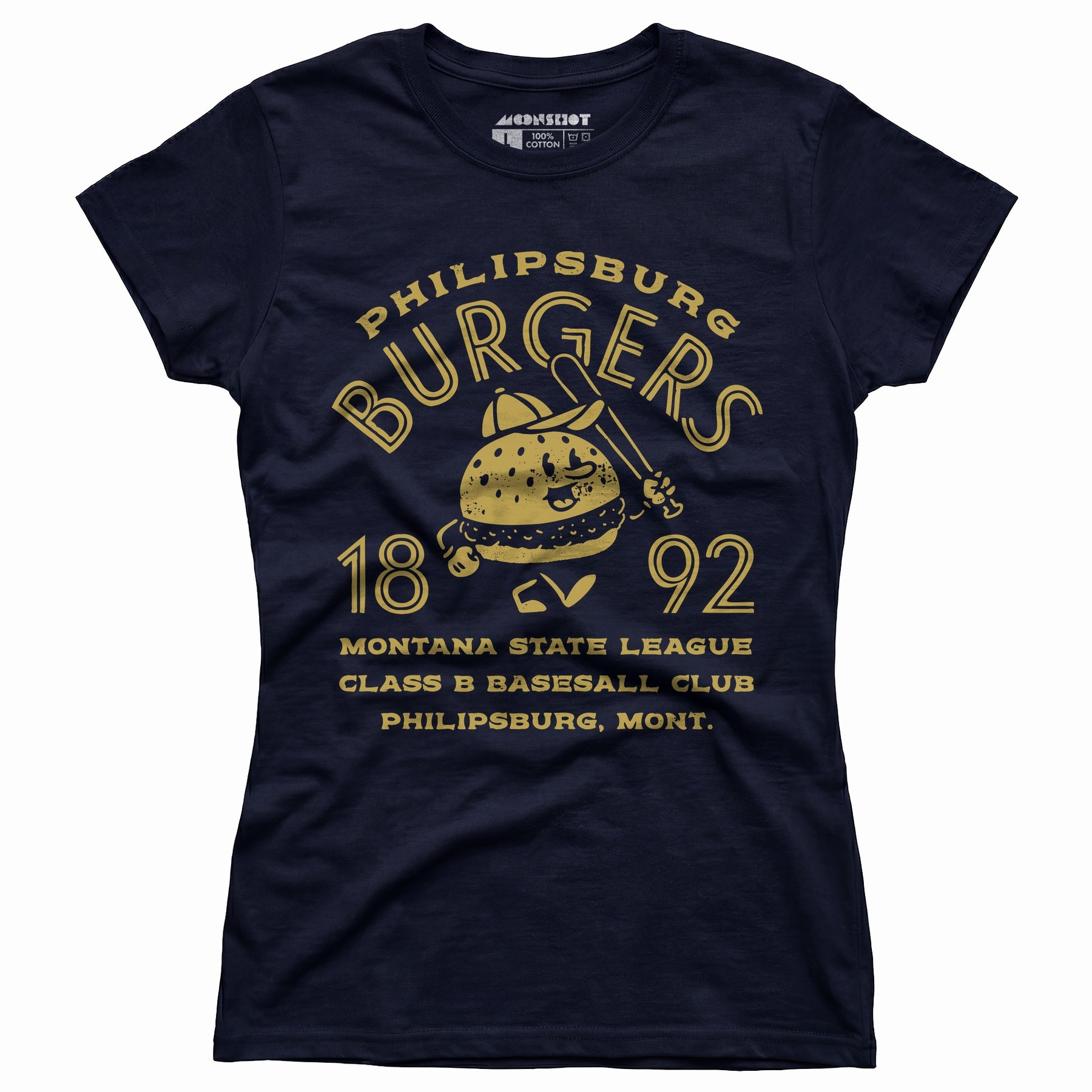 Philipsburg Burgers - Montana - Vintage Defunct Baseball Teams - Women's T-Shirt