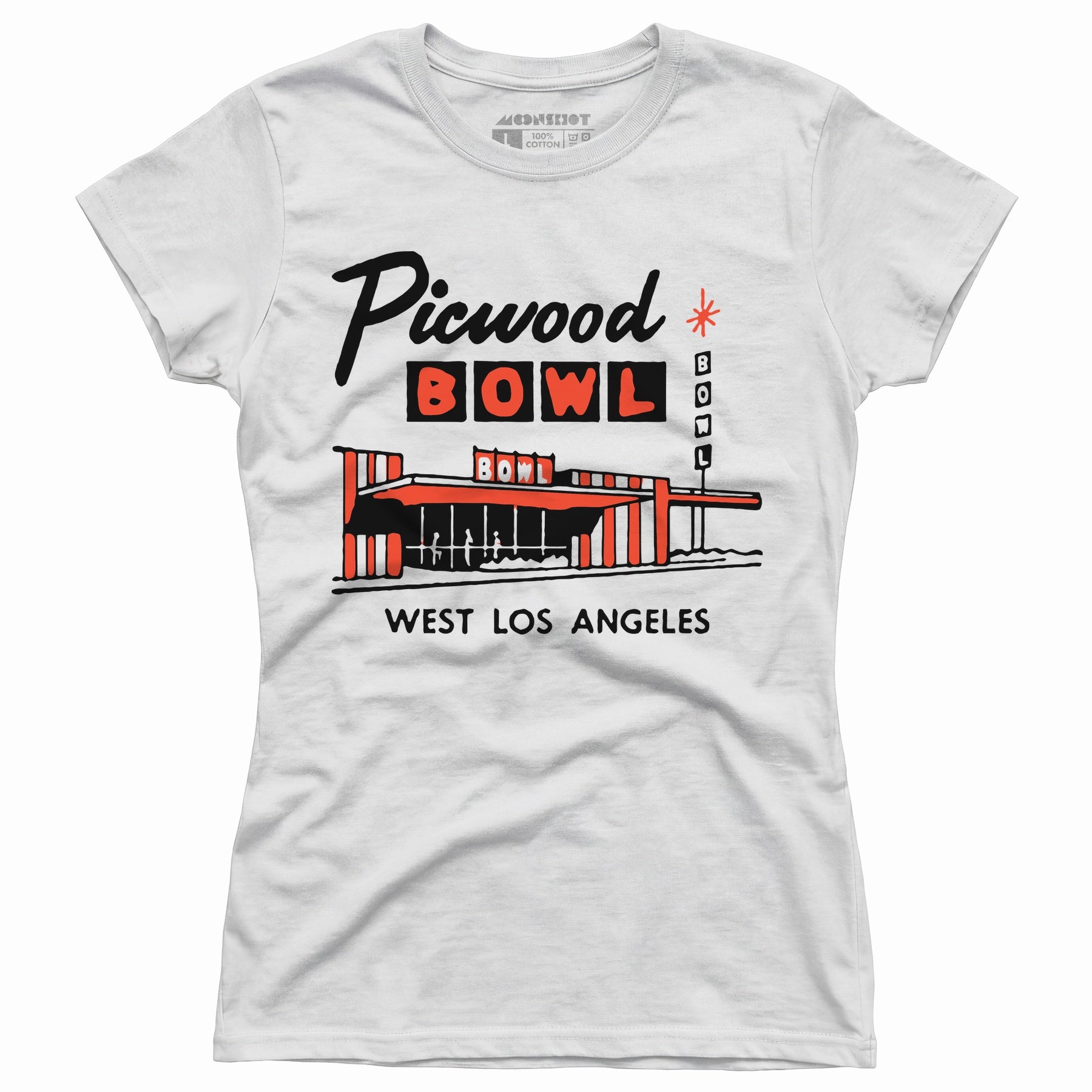Picwood Bowl - Los Angeles, CA - Vintage Bowling Alley - Women's T-Shirt
