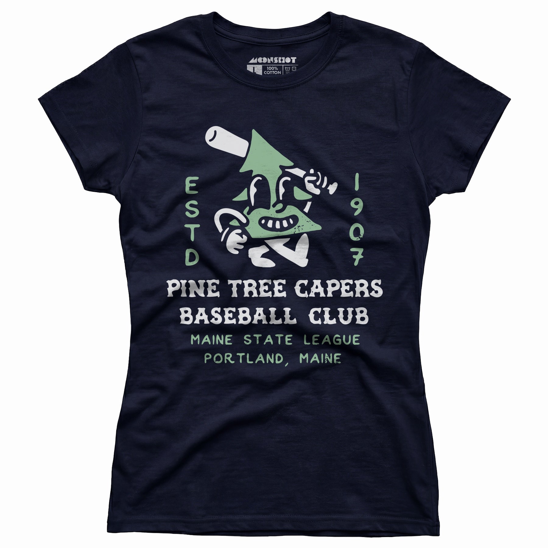 Pine Tree Capers - Portland, ME - Vintage Defunct Baseball Teams - Women's T-Shirt