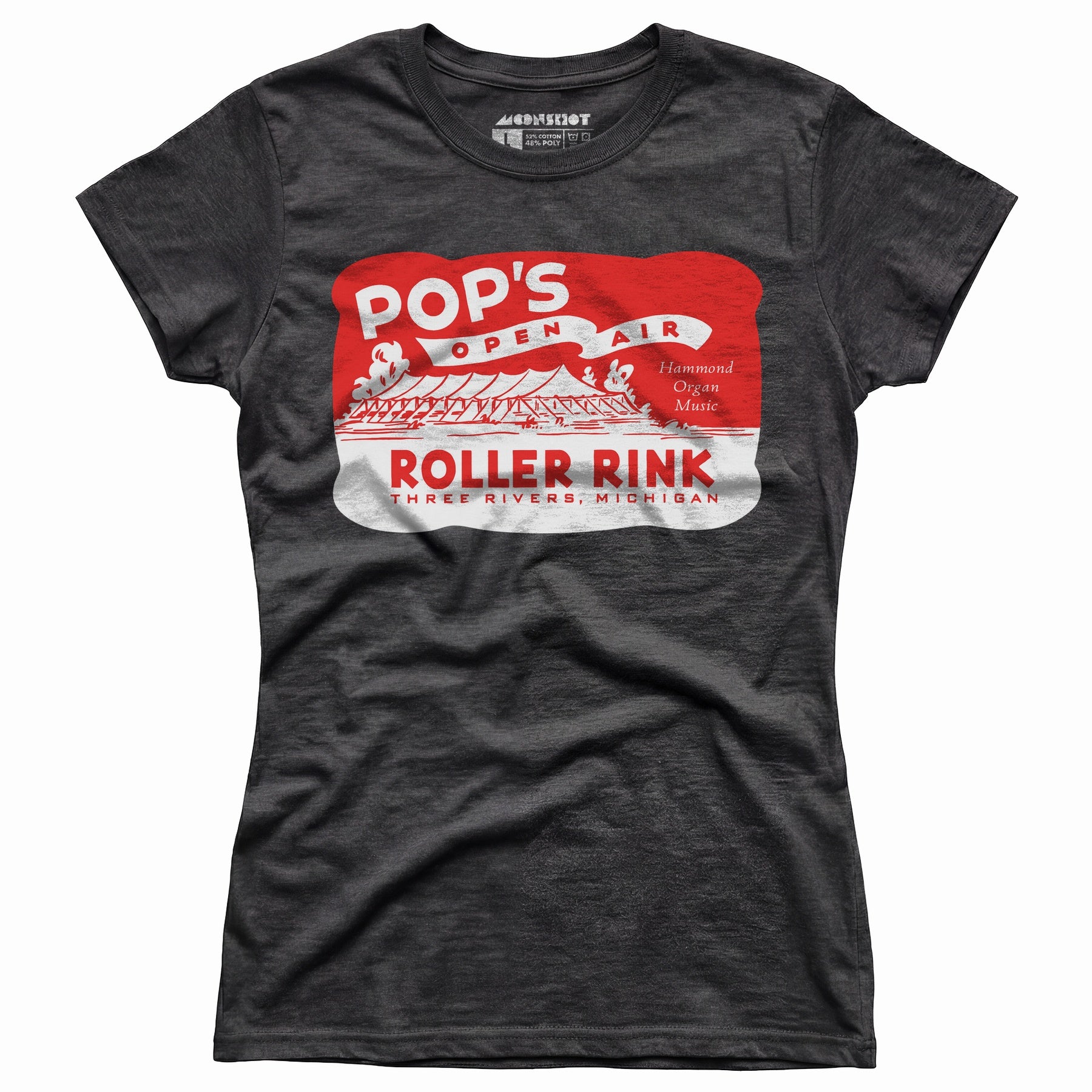 Pop's - Three Rivers, MI - Vintage Roller Rink - Women's T-Shirt
