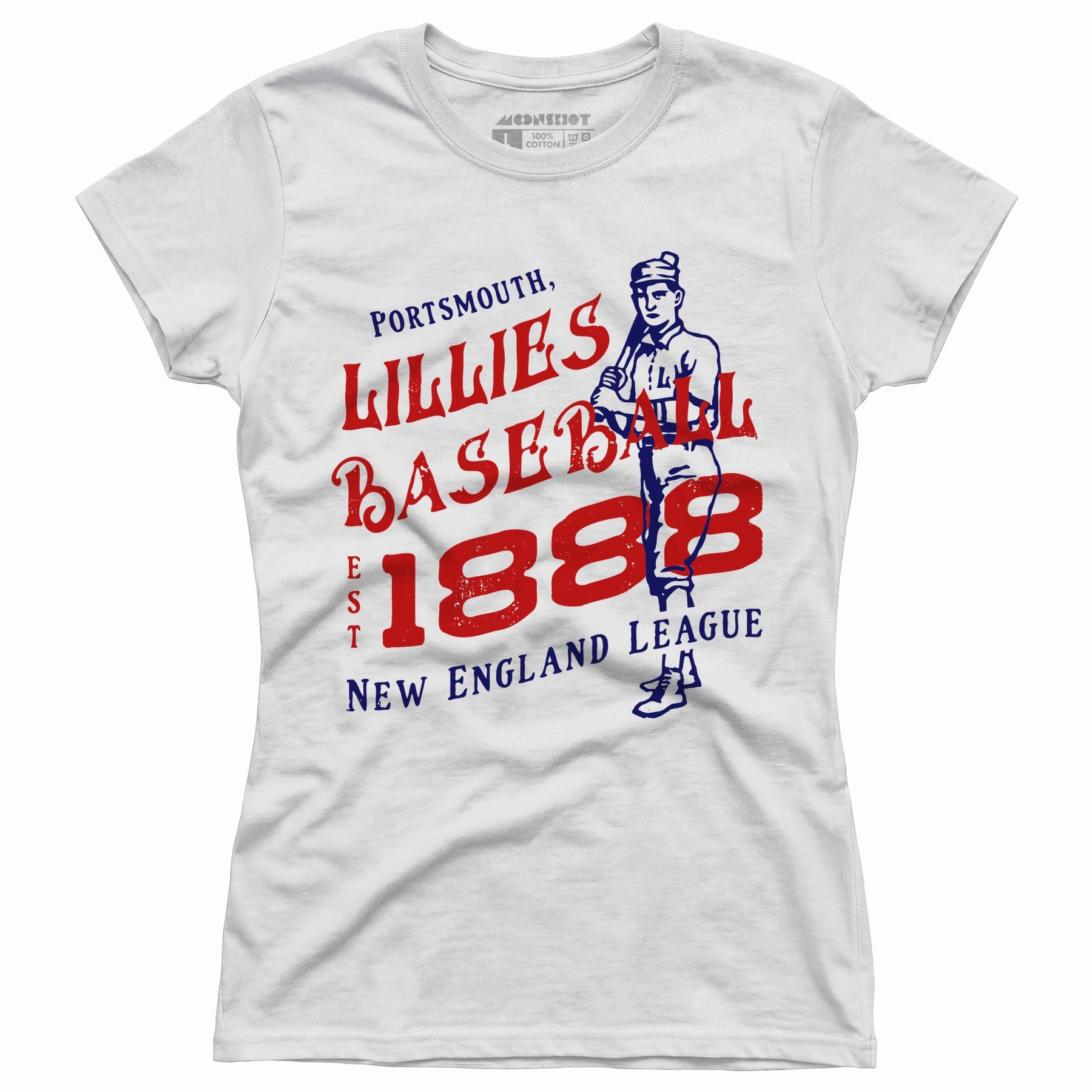 Portsmouth Lillies - New Hampshire - Vintage Defunct Baseball Teams - Women's T-Shirt