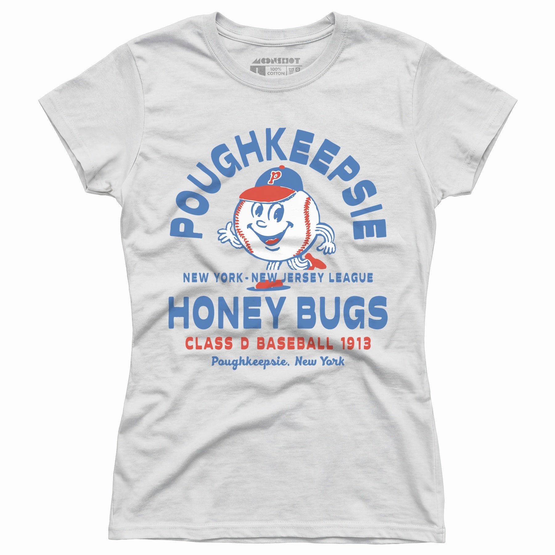 Poughkeepsie Honey Bugs - New Jersey - Vintage Defunct Baseball Teams - Women's T-Shirt