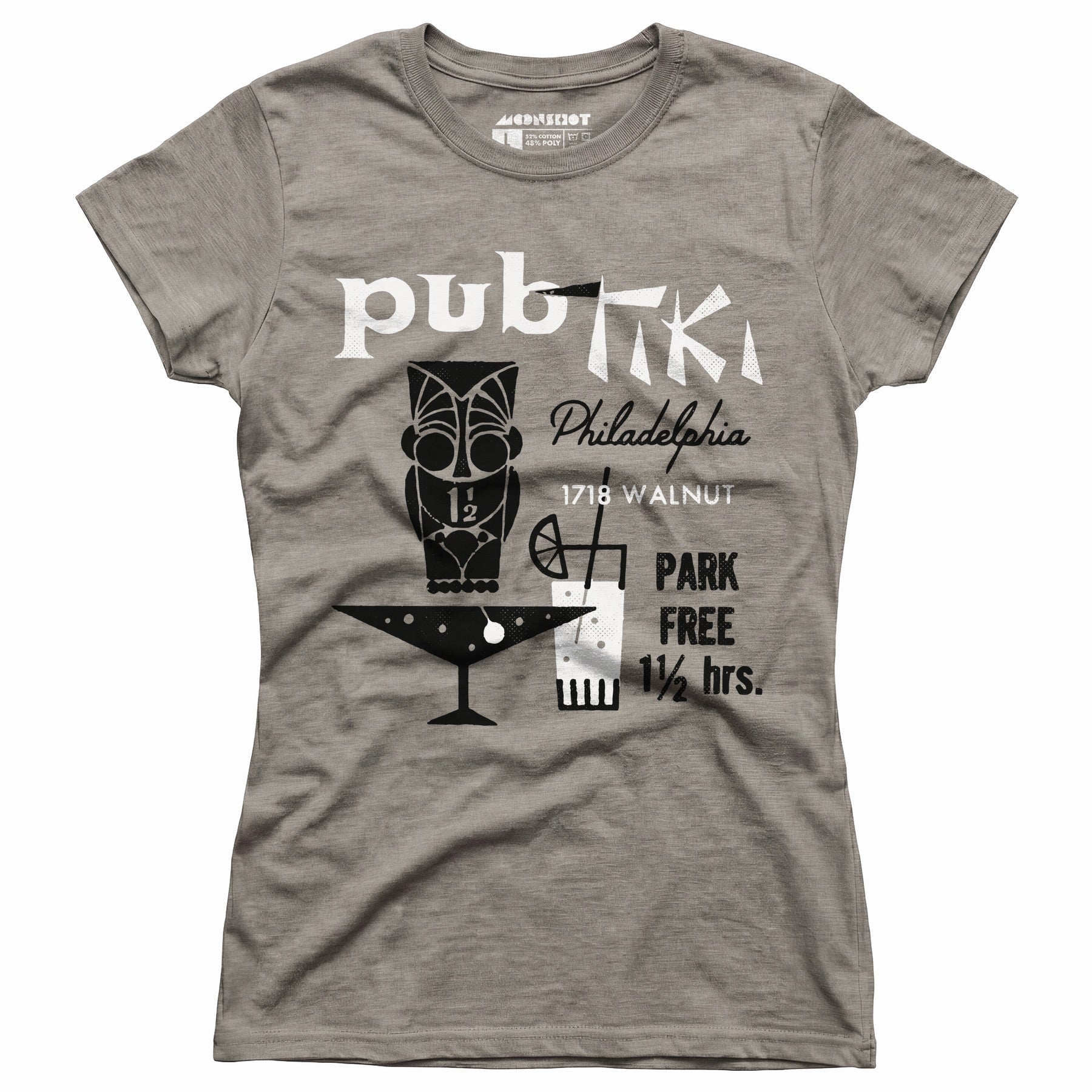 Pub Tiki - Philadelphia, PA - Vintage Tiki Bar - Women's T-Shirt