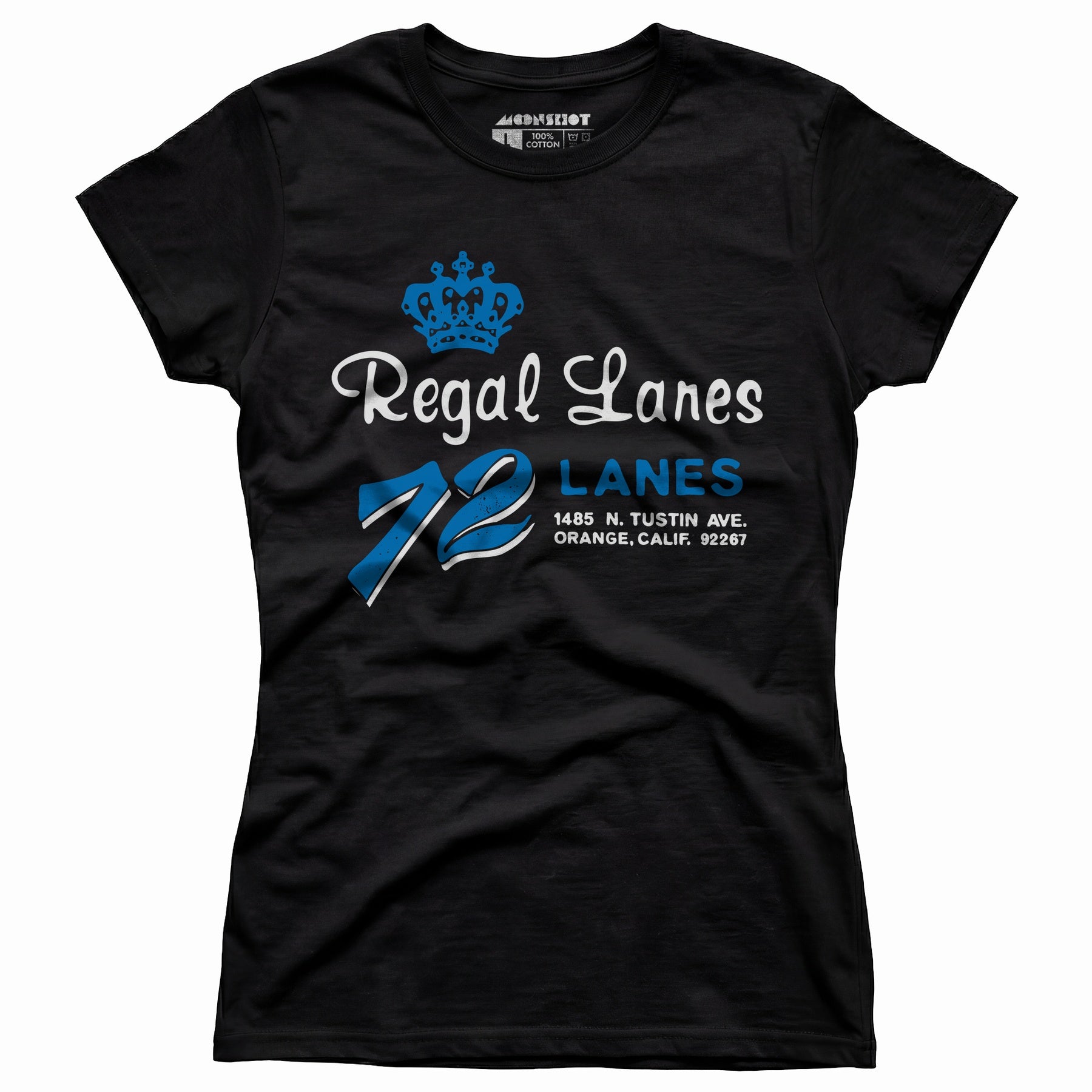 Regal Lanes - Orange, CA - Vintage Bowling Alley - Women's T-Shirt