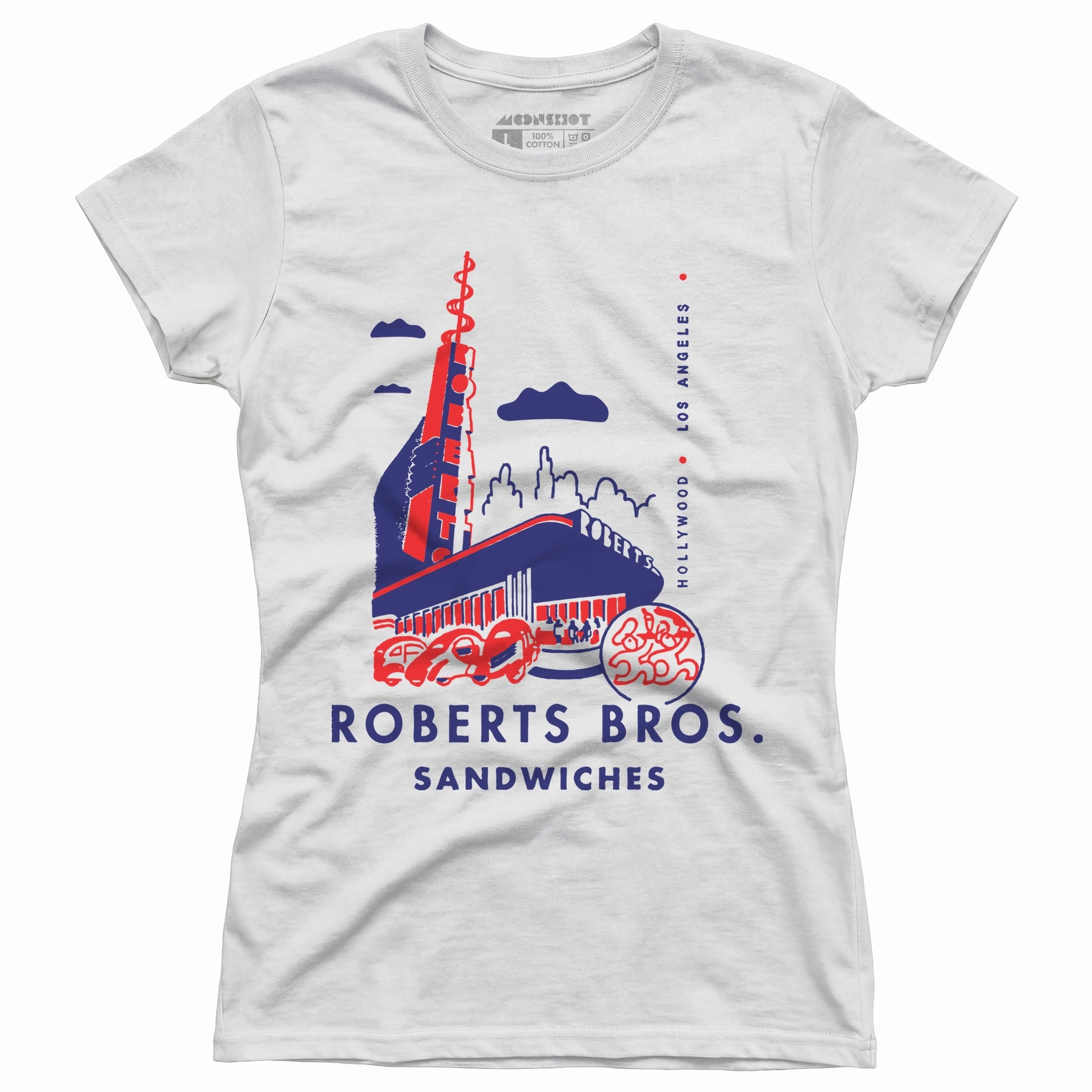 Roberts Bros Sandwiches - Los Angeles, CA - Vintage Restaurant - Women's T-Shirt