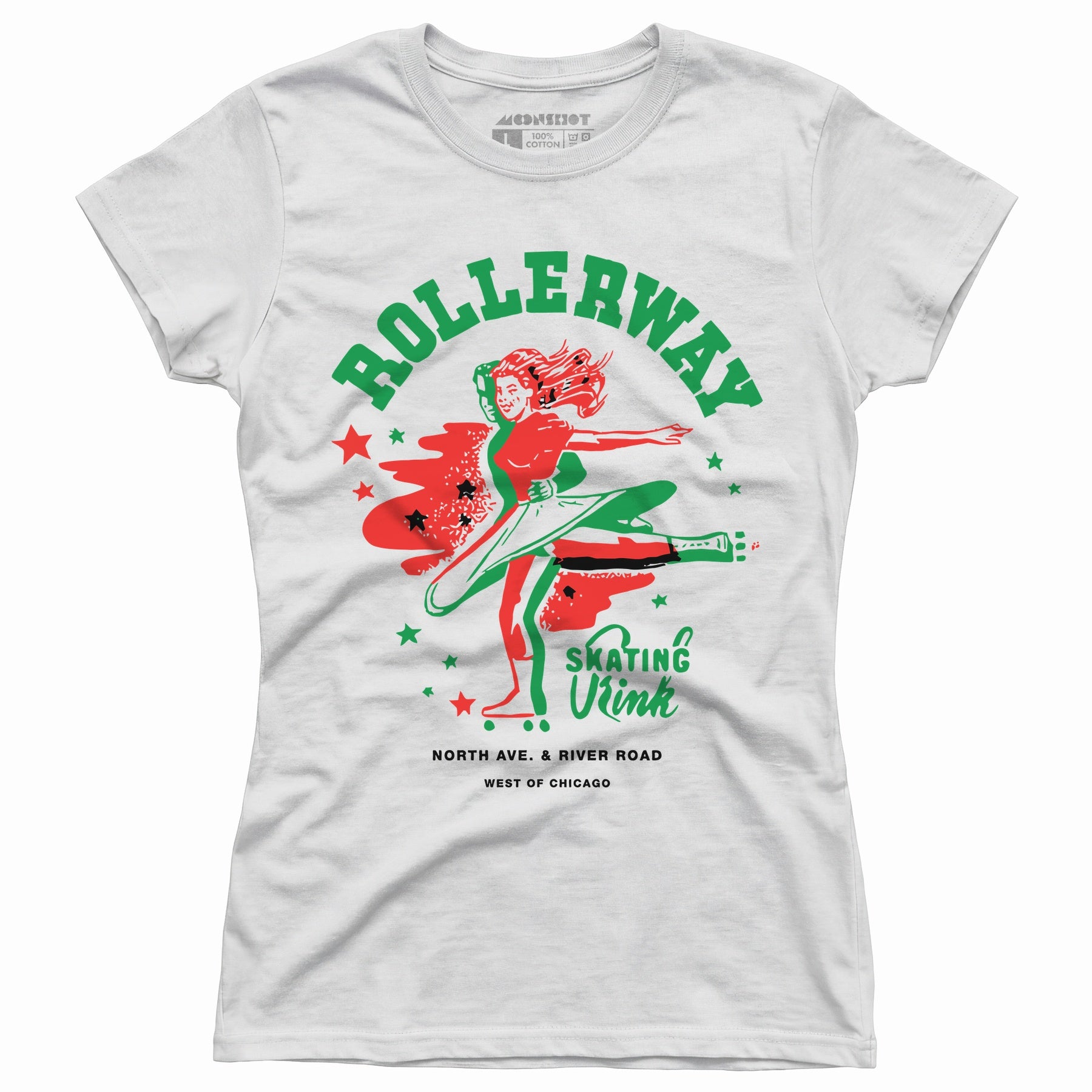 Rollerway - Chicago, IL - Vintage Roller Rink - Women's T-Shirt