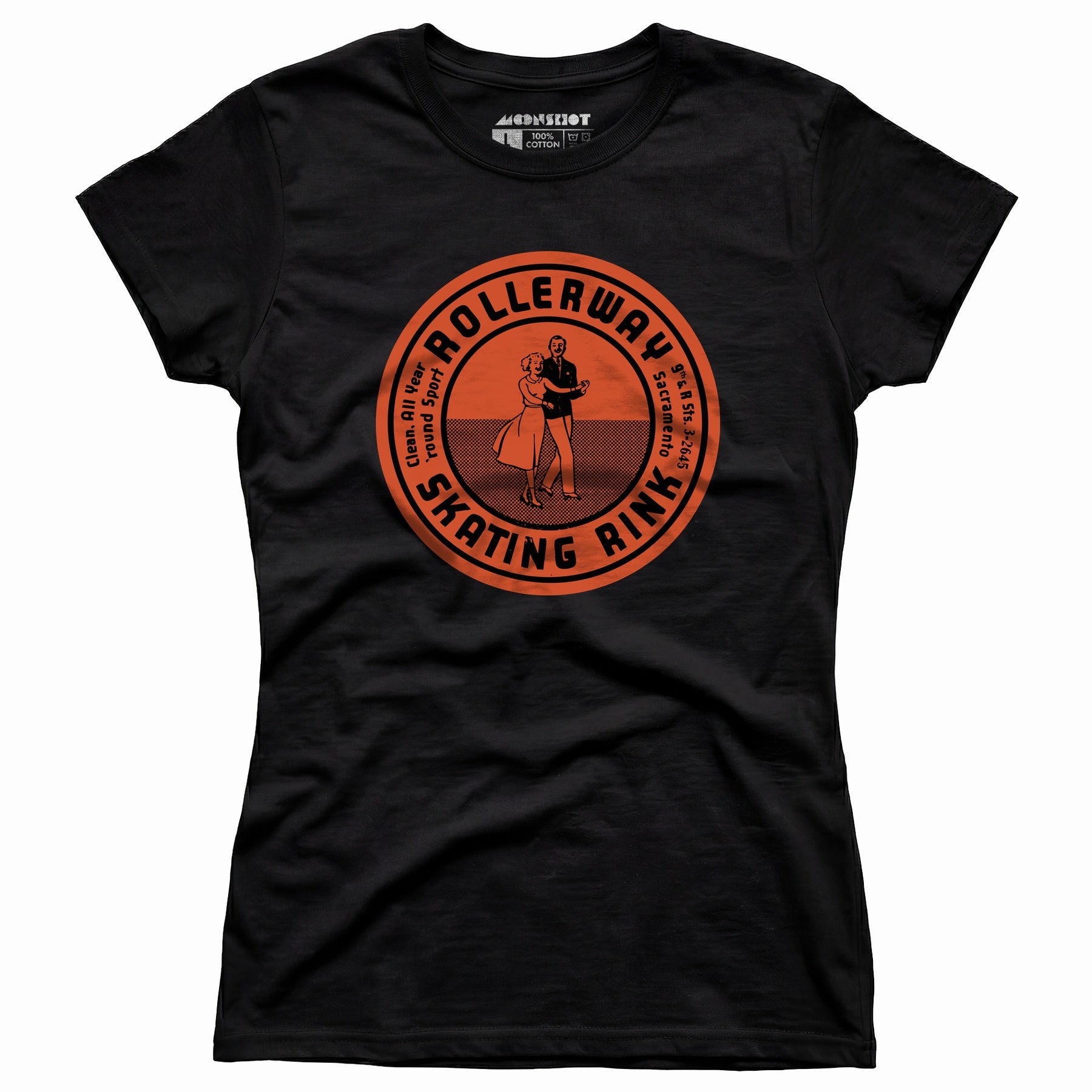 Rollerway - Sacramento, CA - Vintage Roller Rink - Women's T-Shirt