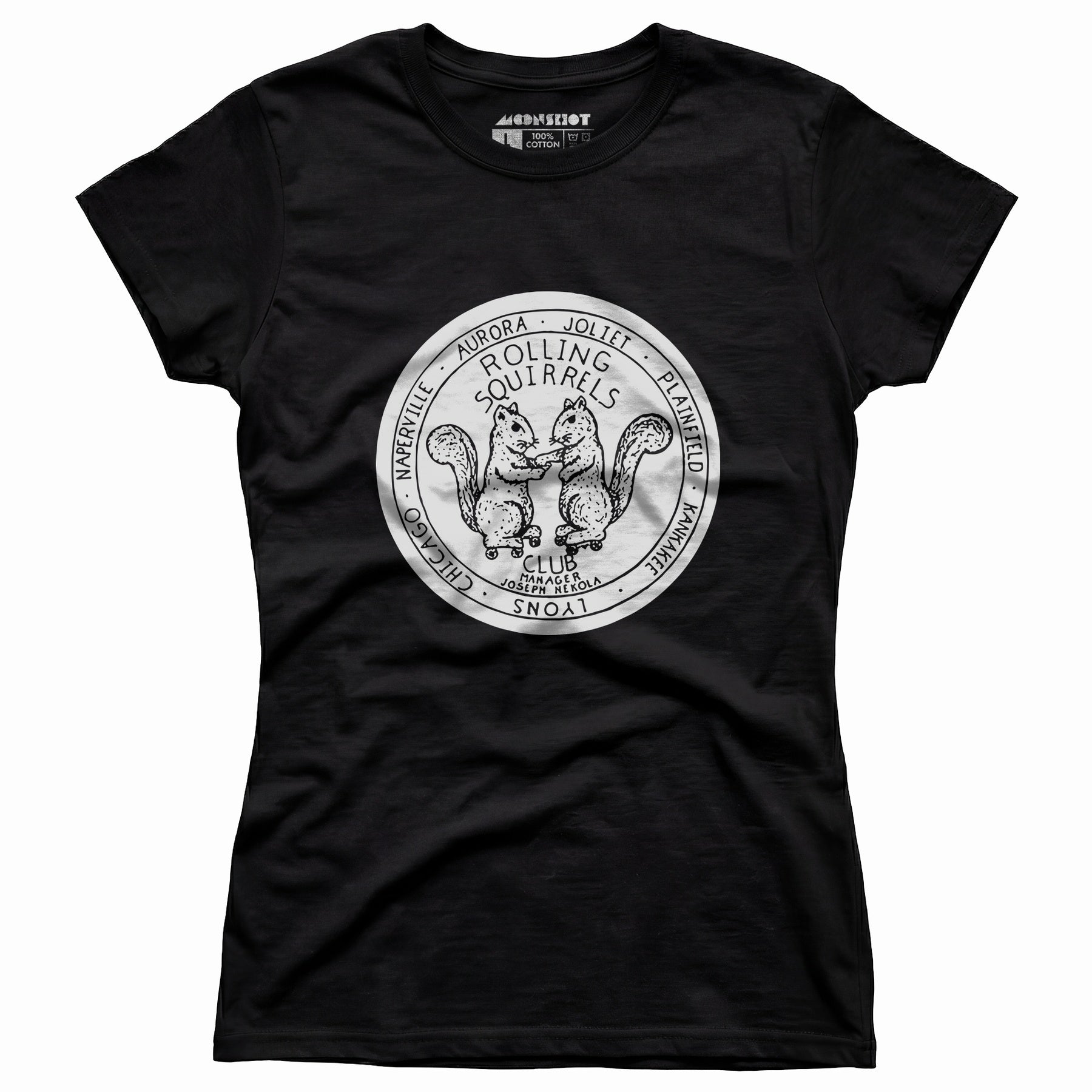 Rolling Squirrels - Illinois - Vintage Roller Rink - Women's T-Shirt