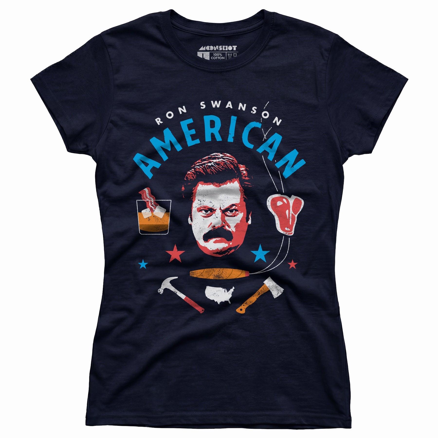 Ron Swanson American - Women's T-Shirt