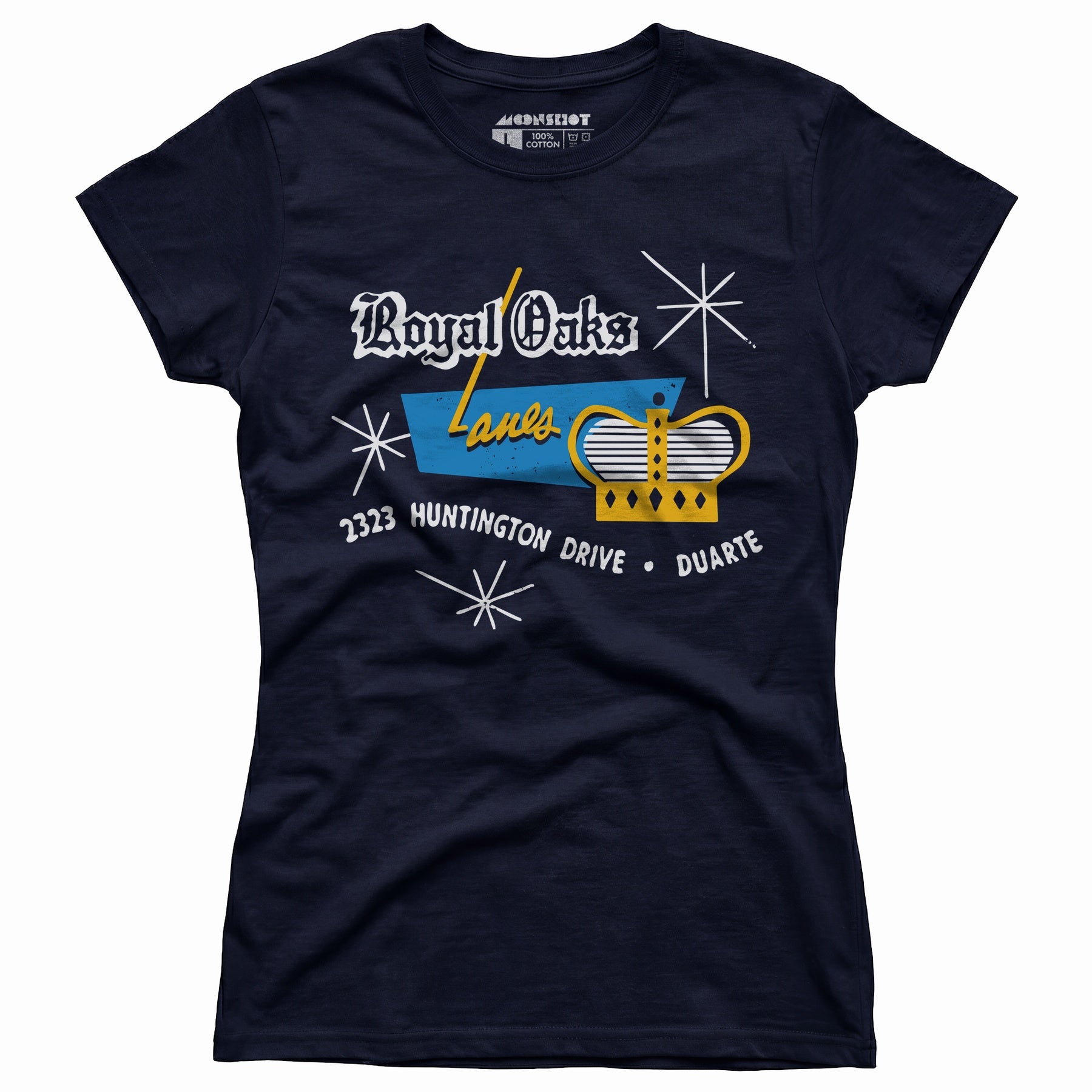 Royal Oaks Lanes - Duarte, CA - Vintage Bowling Alley - Women's T-Shirt
