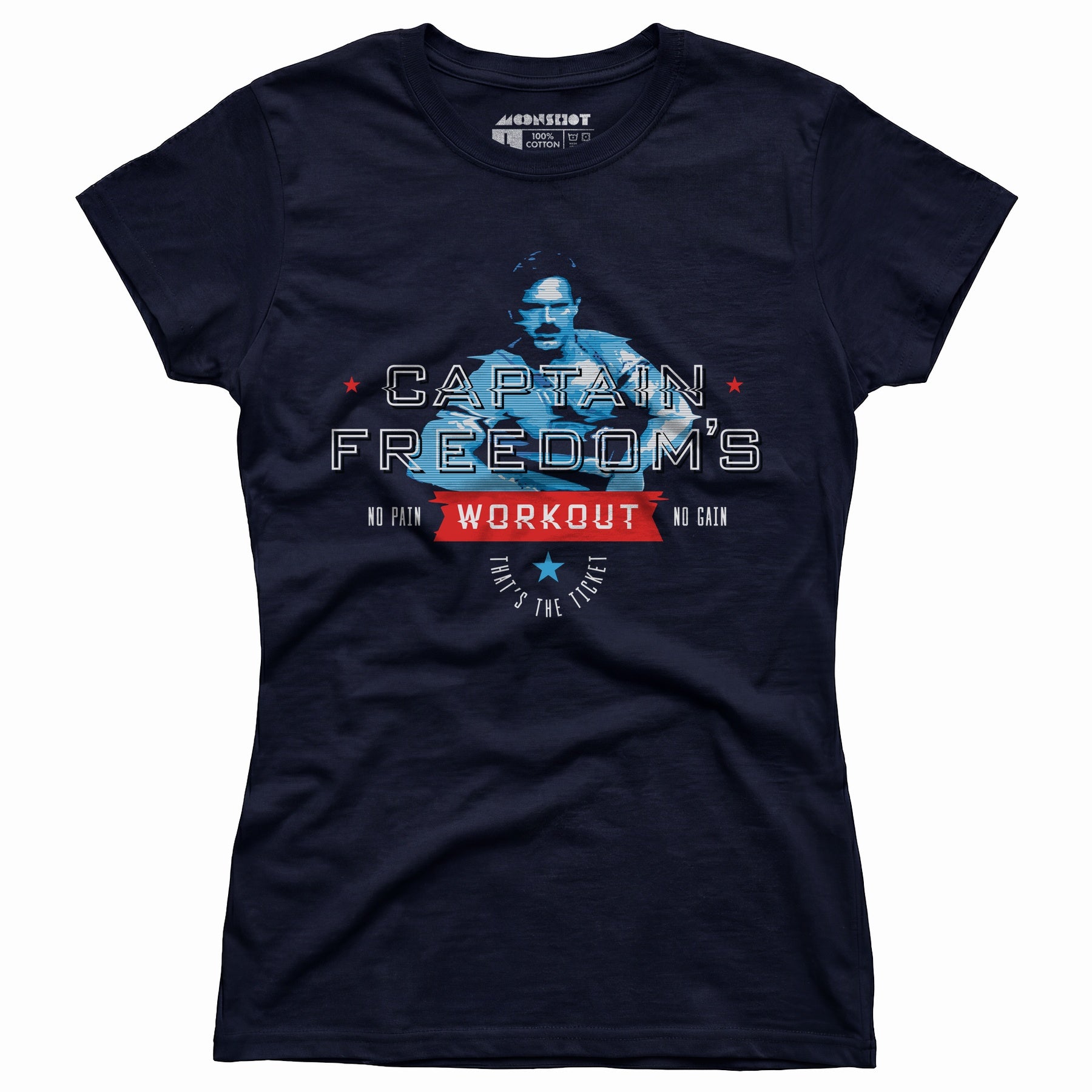 Running Man - Captain Freedom's Workout - Women's T-Shirt