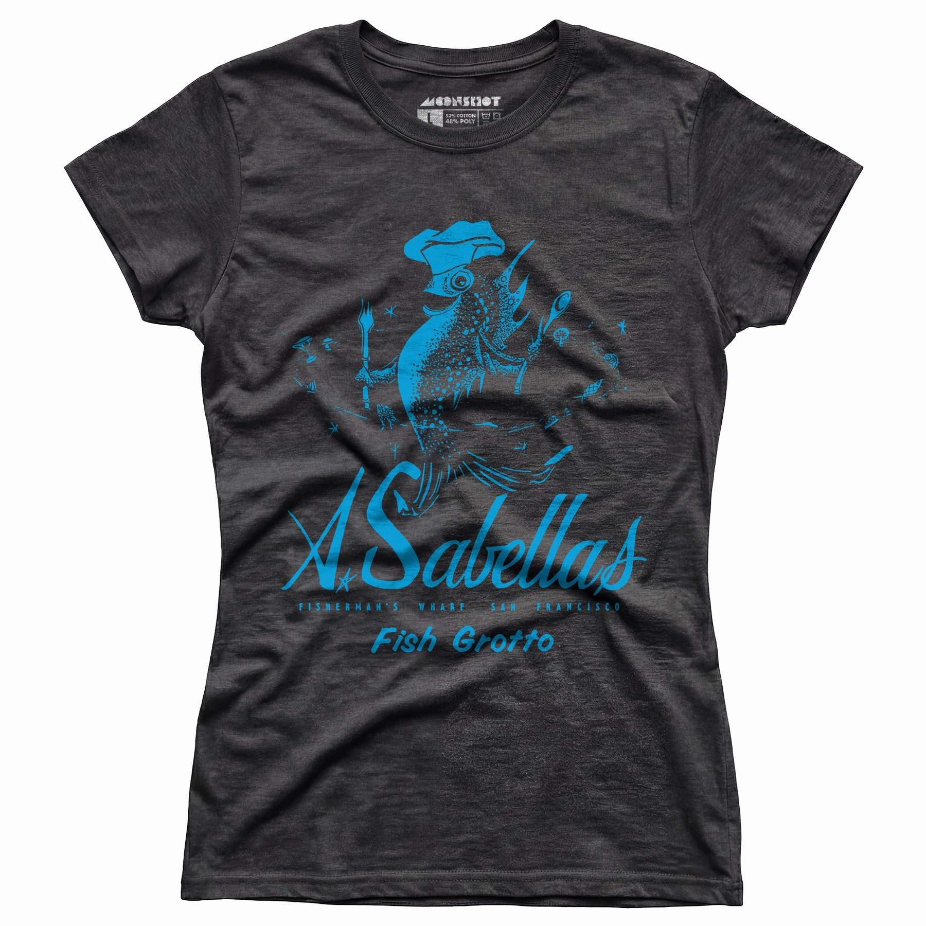 Sabella's Fish Grotto - San Francisco, CA - Vintage Restaurant - Women's T-Shirt