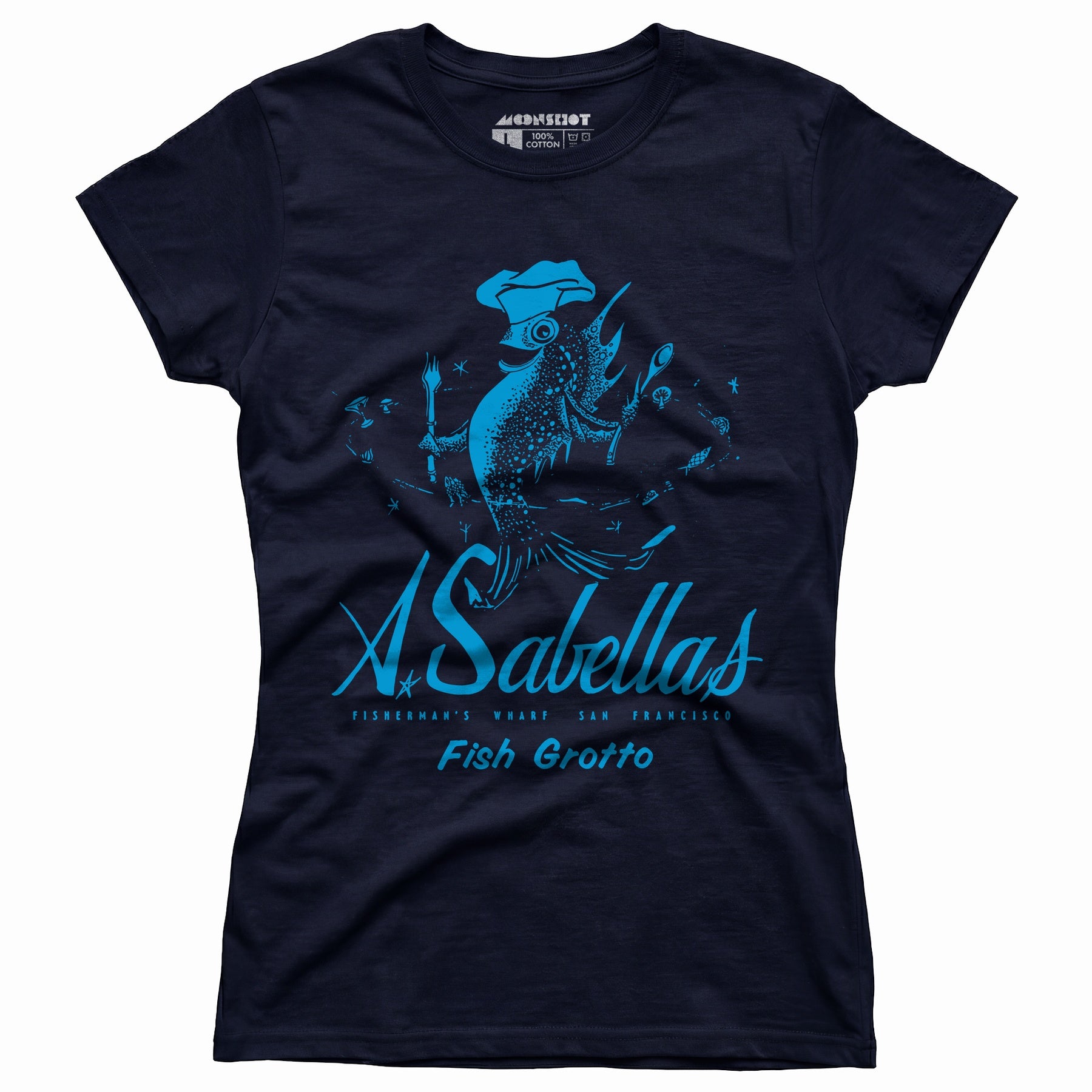 Sabella's Fish Grotto - San Francisco, CA - Vintage Restaurant - Women's T-Shirt