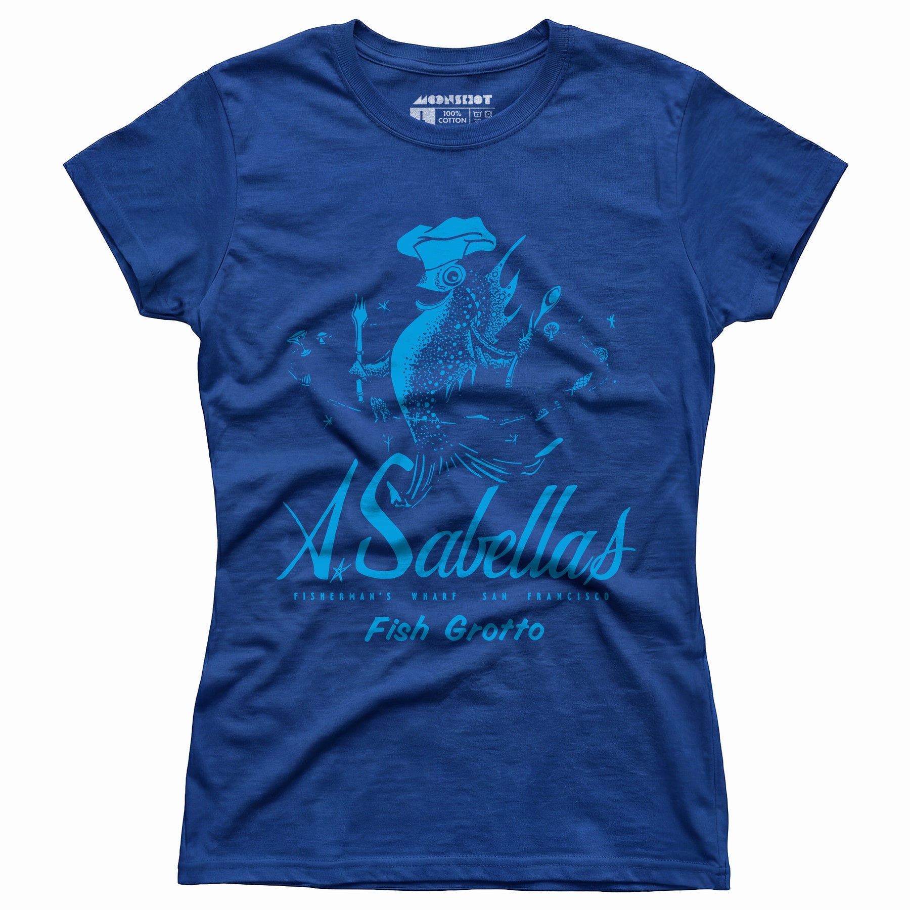 Sabella's Fish Grotto - San Francisco, CA - Vintage Restaurant - Women's T-Shirt