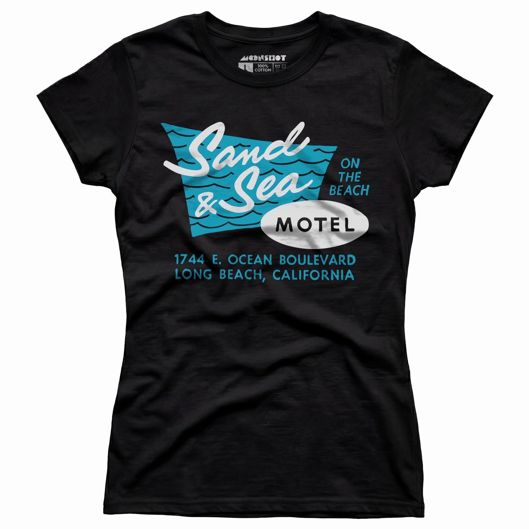 Sand & Sea Motel - Long Beach, CA - Vintage Motel - Women's T-Shirt