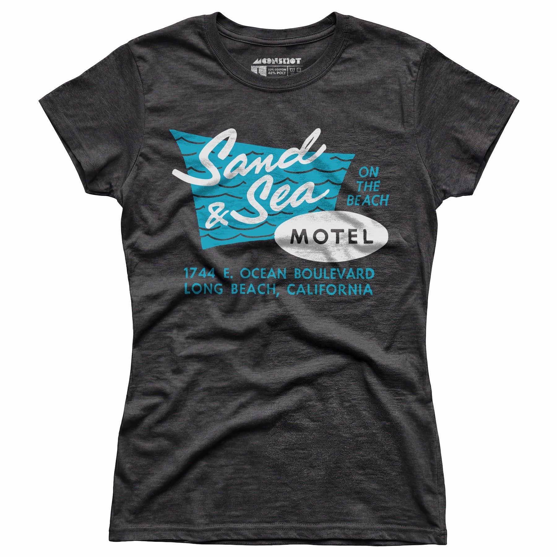 Sand & Sea Motel - Long Beach, CA - Vintage Motel - Women's T-Shirt