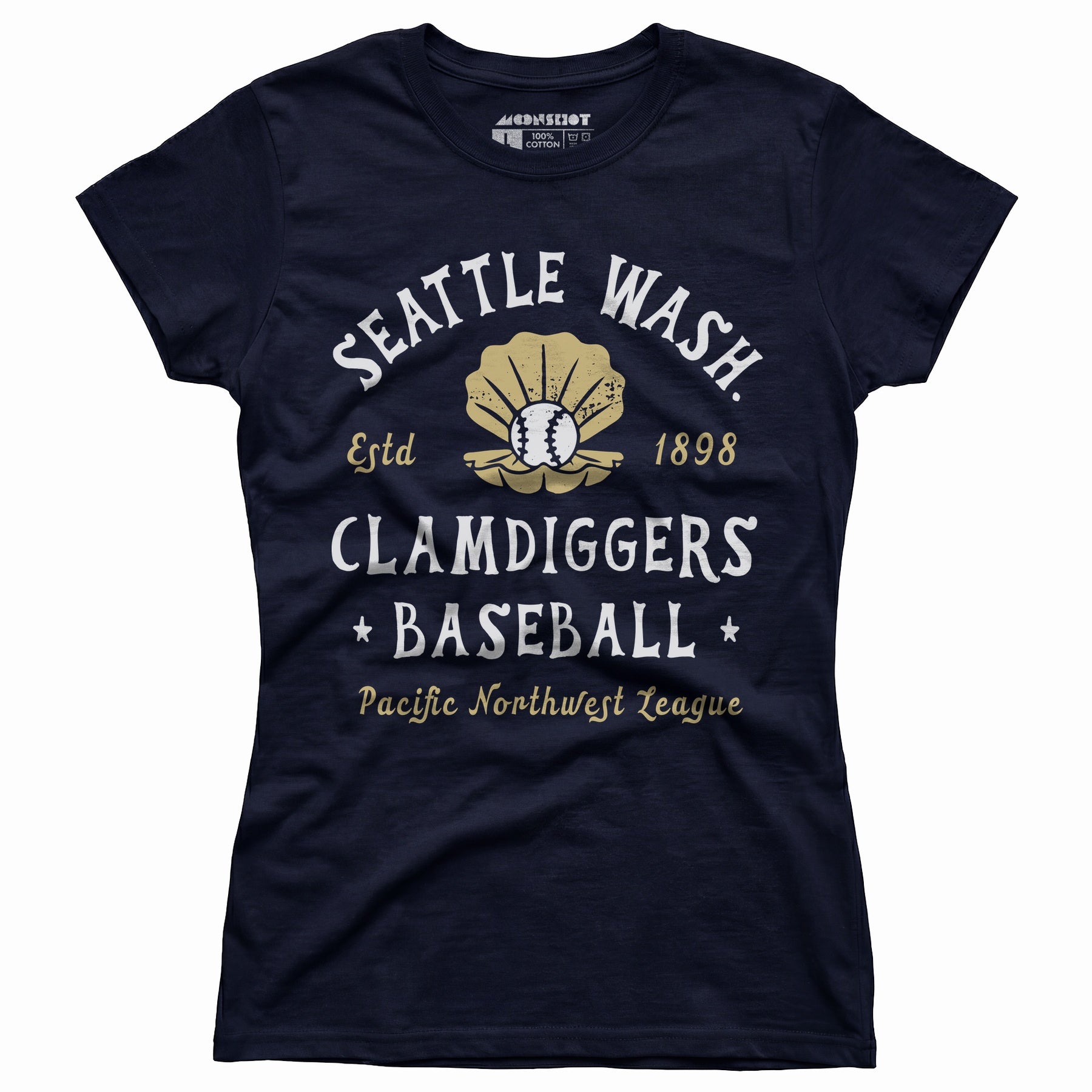 Seattle Clamdiggers - Washington - Vintage Defunct Baseball Teams - Women's T-Shirt