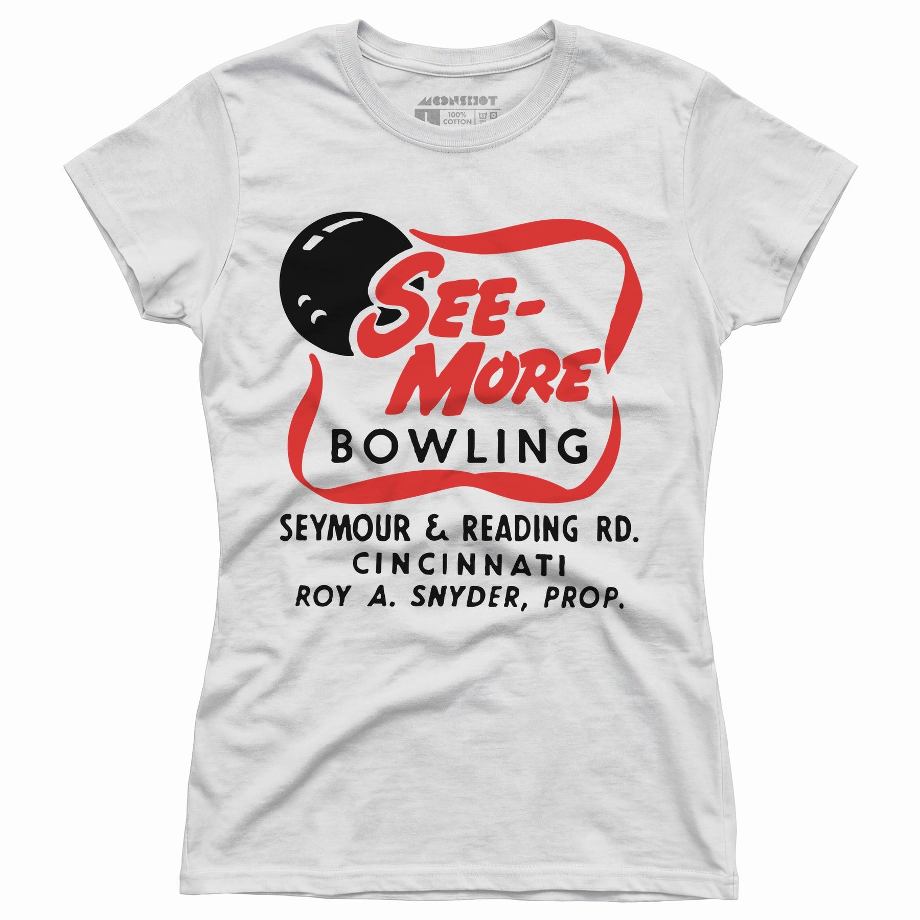 See-More Bowling - Cincinnati, OH - Vintage Bowling Alley - Women's T-Shirt