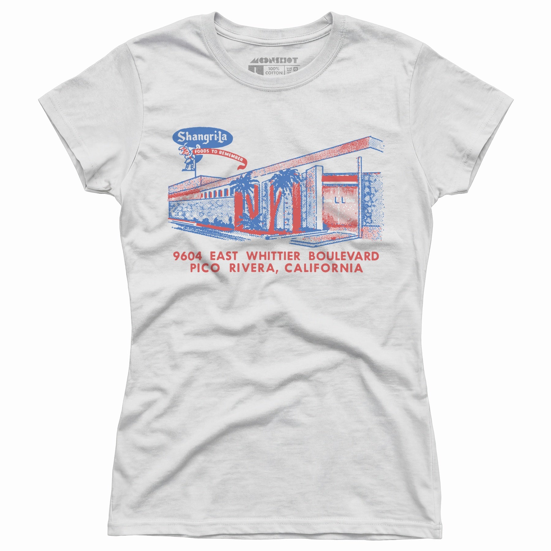 Shangri-La - Pico Rivera, CA - Vintage Restaurant - Women's T-Shirt