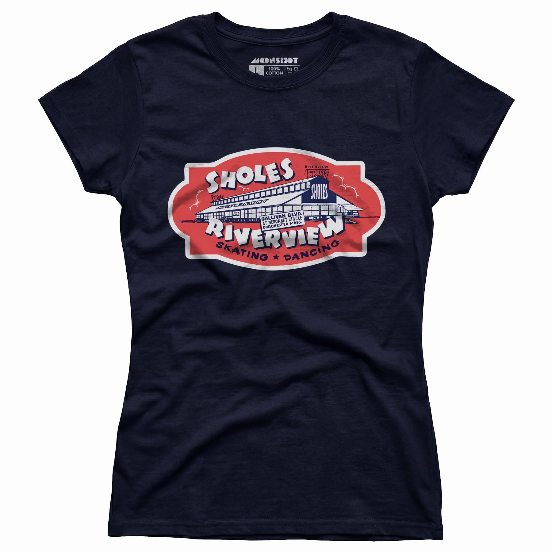 Sholes Riverview - Dorchester, MA - Vintage Roller Rink - Women's T-Shirt