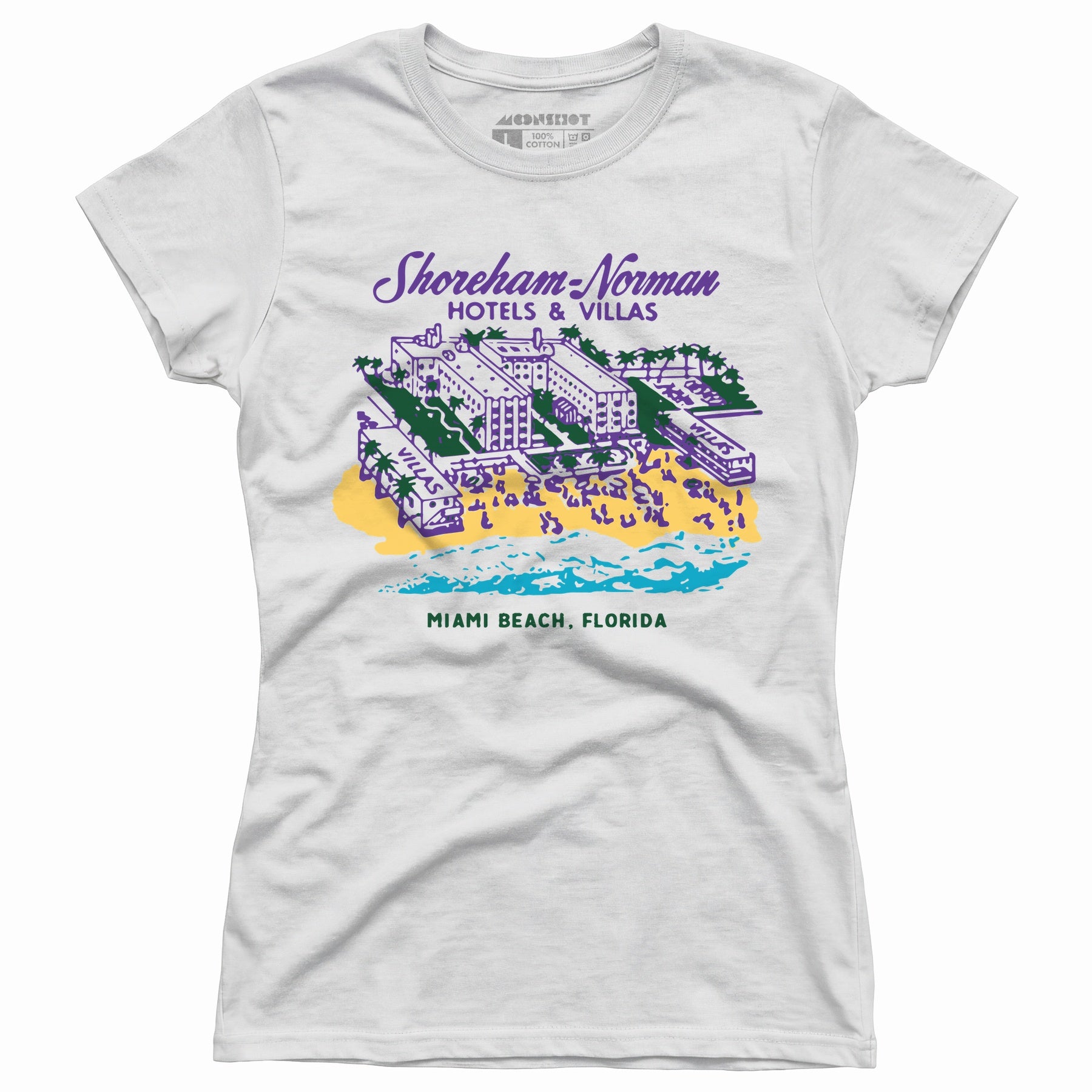 Shoreham Norman Hotels & Villas - Miami, FL - Vintage Hotel - Women's T-Shirt