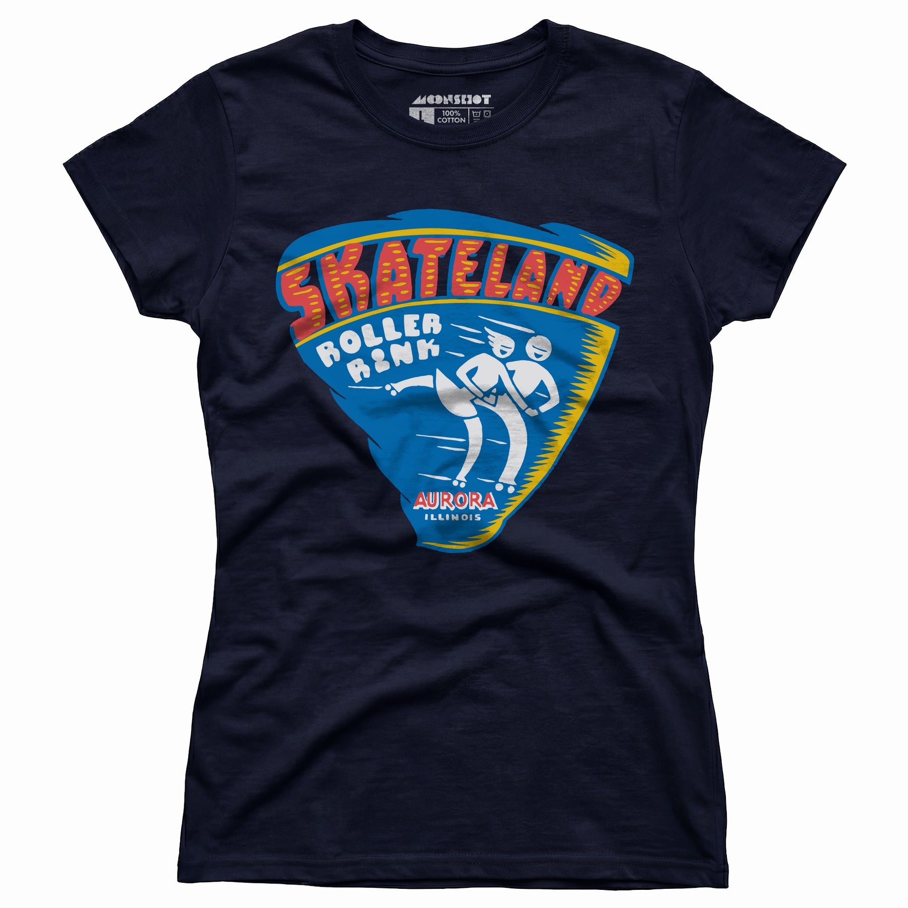 Skateland - Aurora, IL - Vintage Roller Rink - Women's T-Shirt