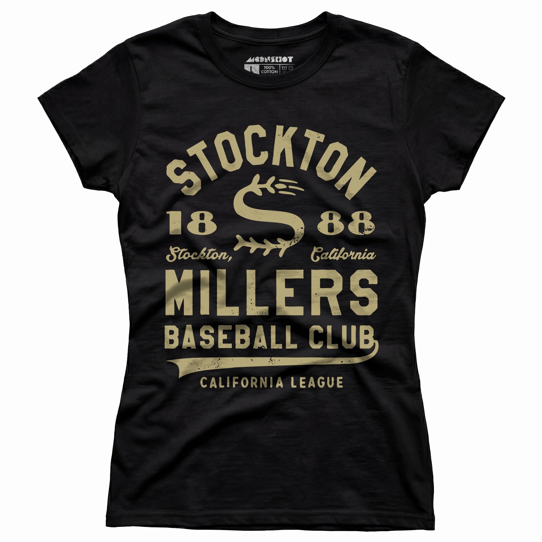 Stockton Millers - California - Vintage Defunct Baseball Teams - Women's T-Shirt