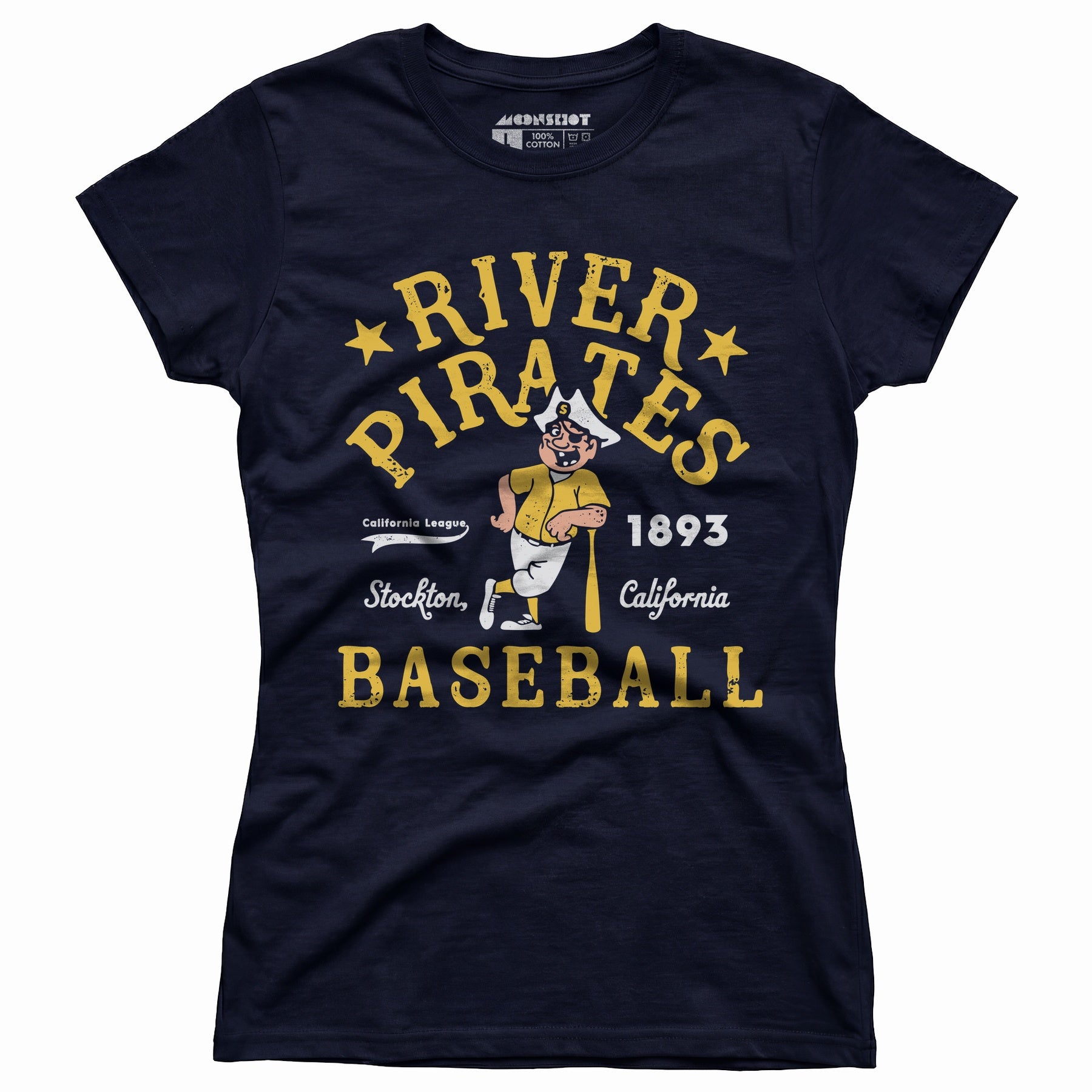 Stockton River Pirates - California - Vintage Defunct Baseball Teams - Women's T-Shirt
