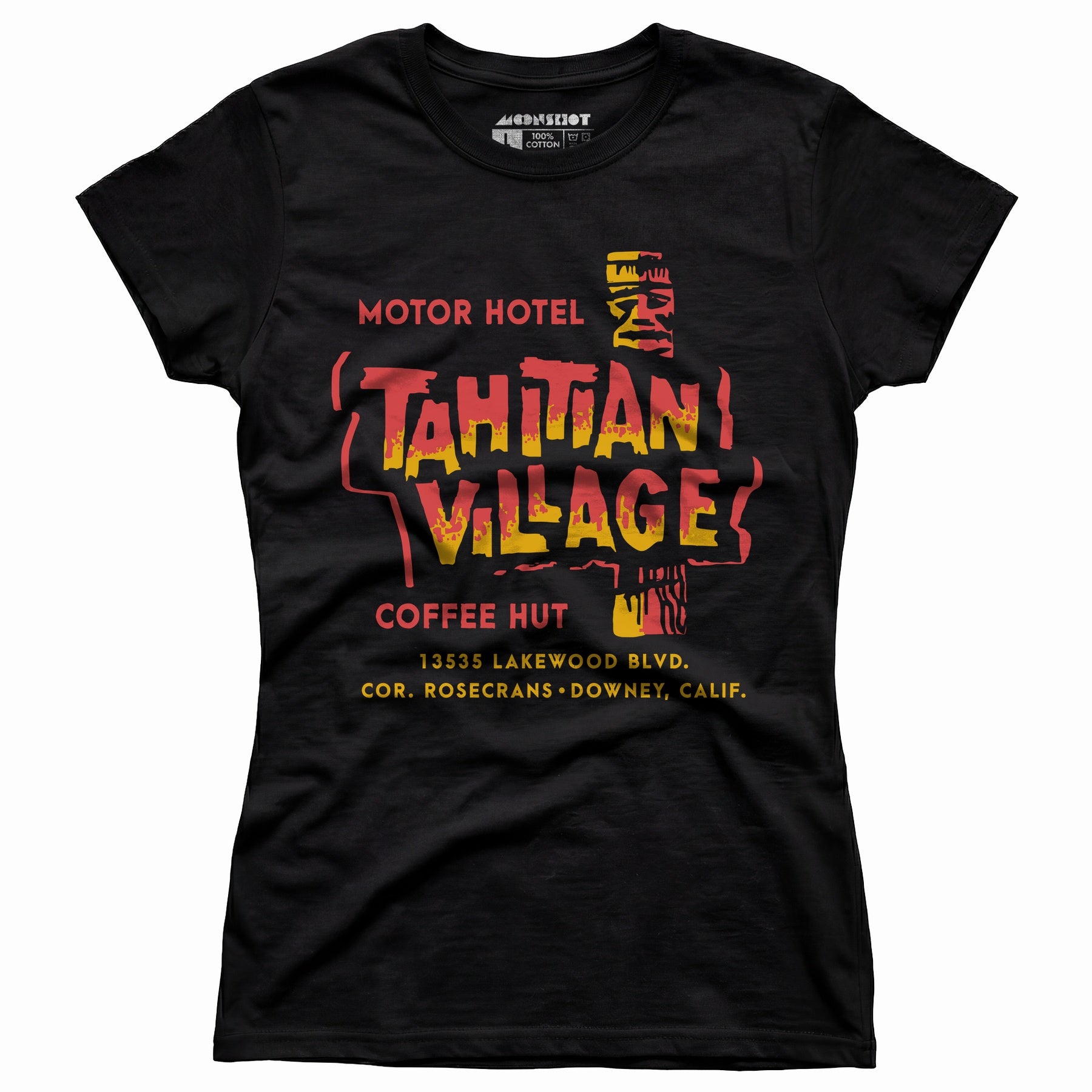 Tahitian Village - Downey, CA - Vintage Tiki Bar - Women's T-Shirt