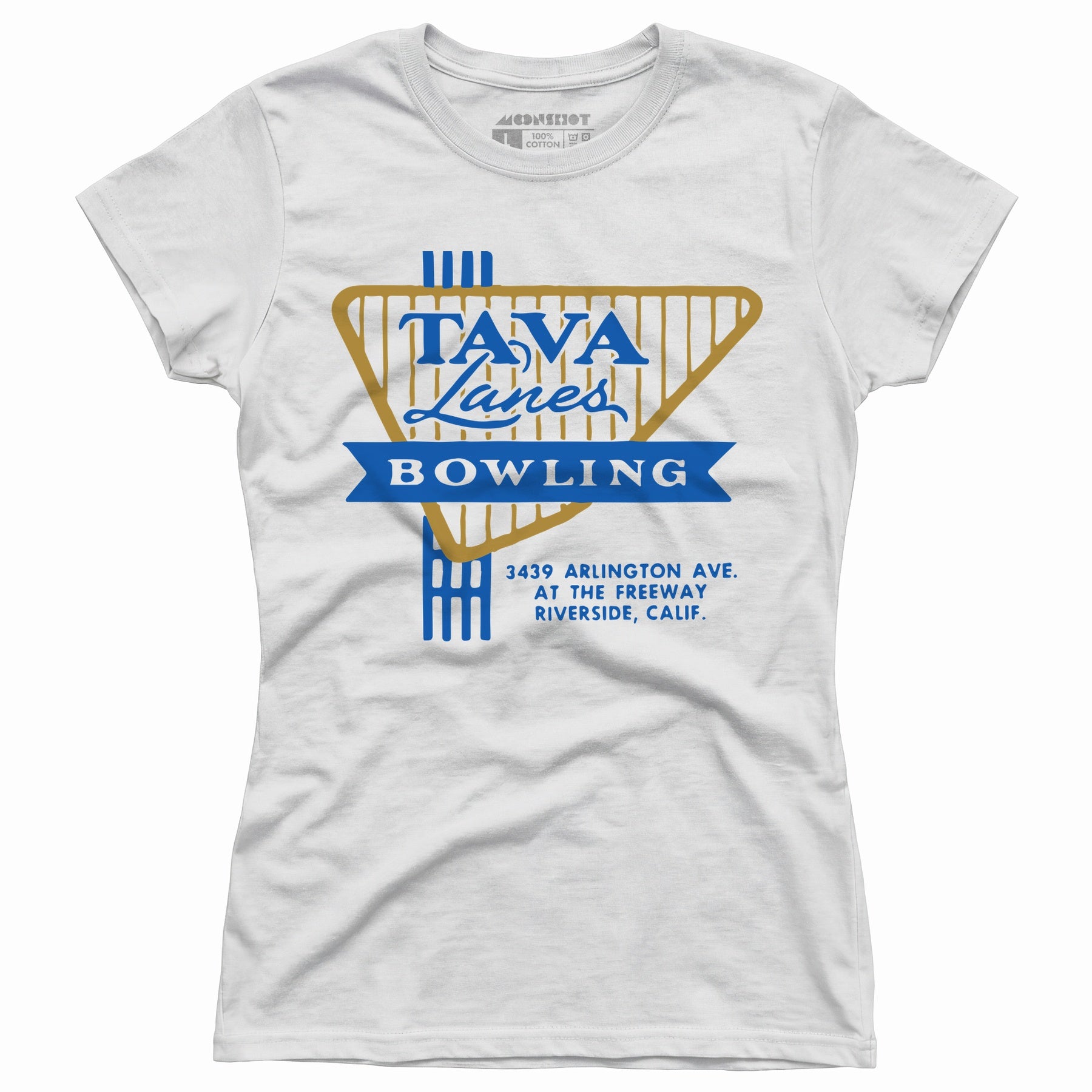Tava Lanes - Riverside, CA - Vintage Bowling Alley - Women's T-Shirt