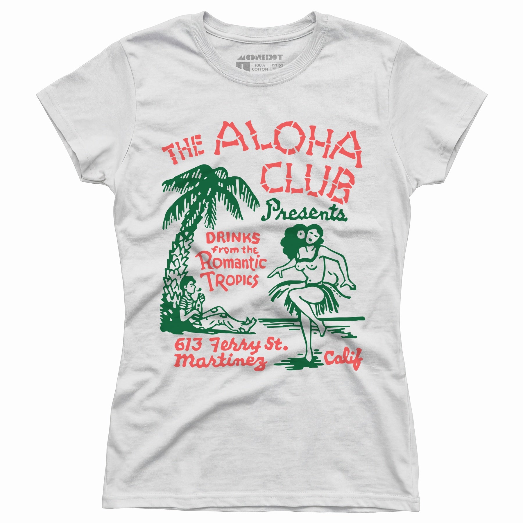 The Aloha Club - Martinez, CA - Vintage Tiki Bar - Women's T-Shirt