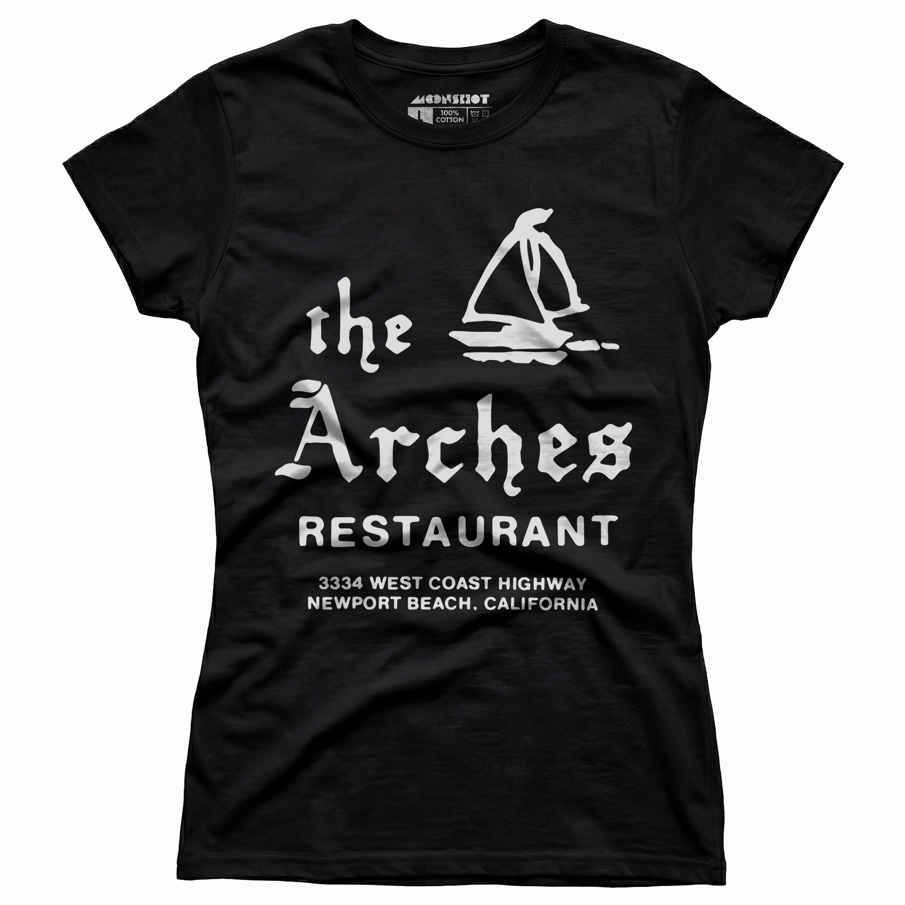 The Arches - Newport Beach, CA - Vintage Restaurant - Women's T-Shirt