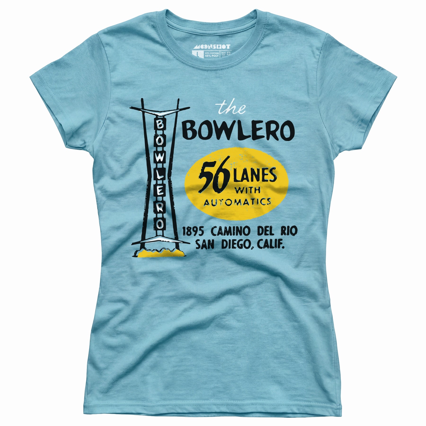 The Bowlero - San Diego, CA - Vintage Bowling Alley - Women's T-Shirt