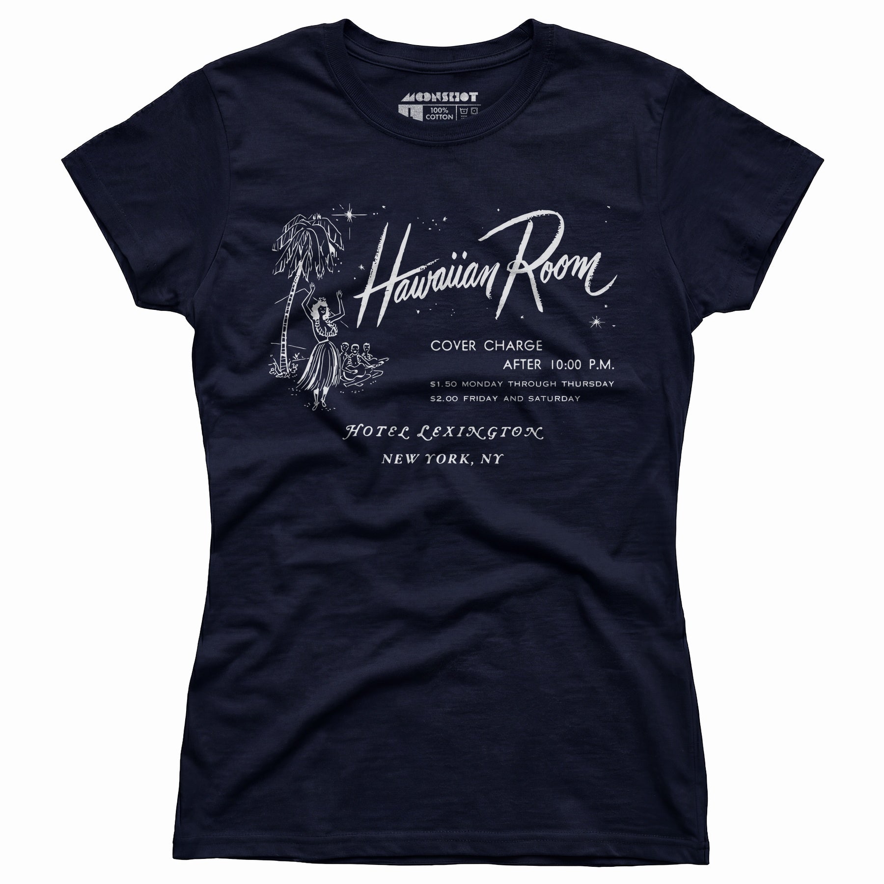 The Hawaiian Room Lexington Hotel - New York, NY - Vintage Tiki Bar - Women's T-Shirt