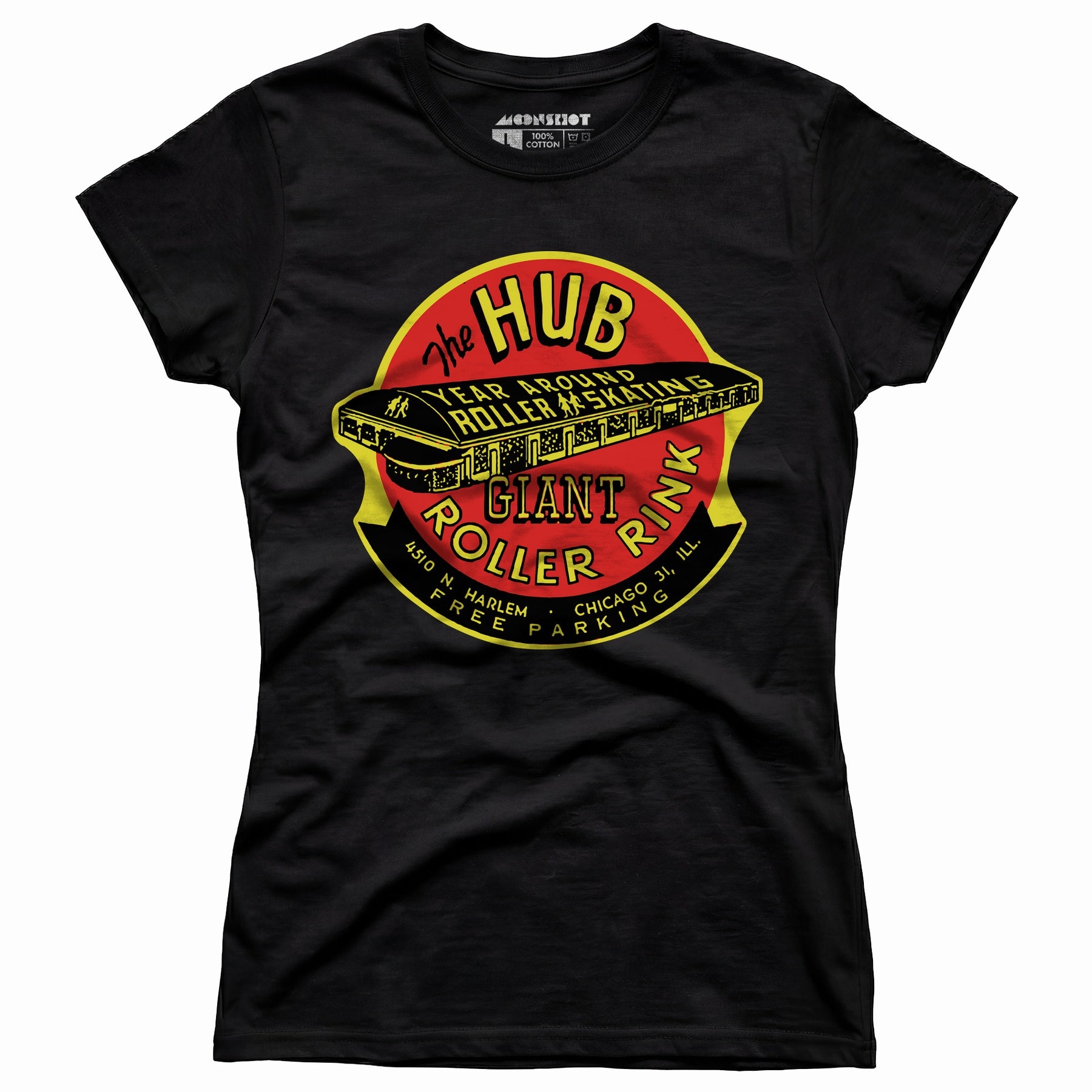 The Hub Roller Rink - Chicago, Illinois - Vintage Roller Rink - Women's T-Shirt