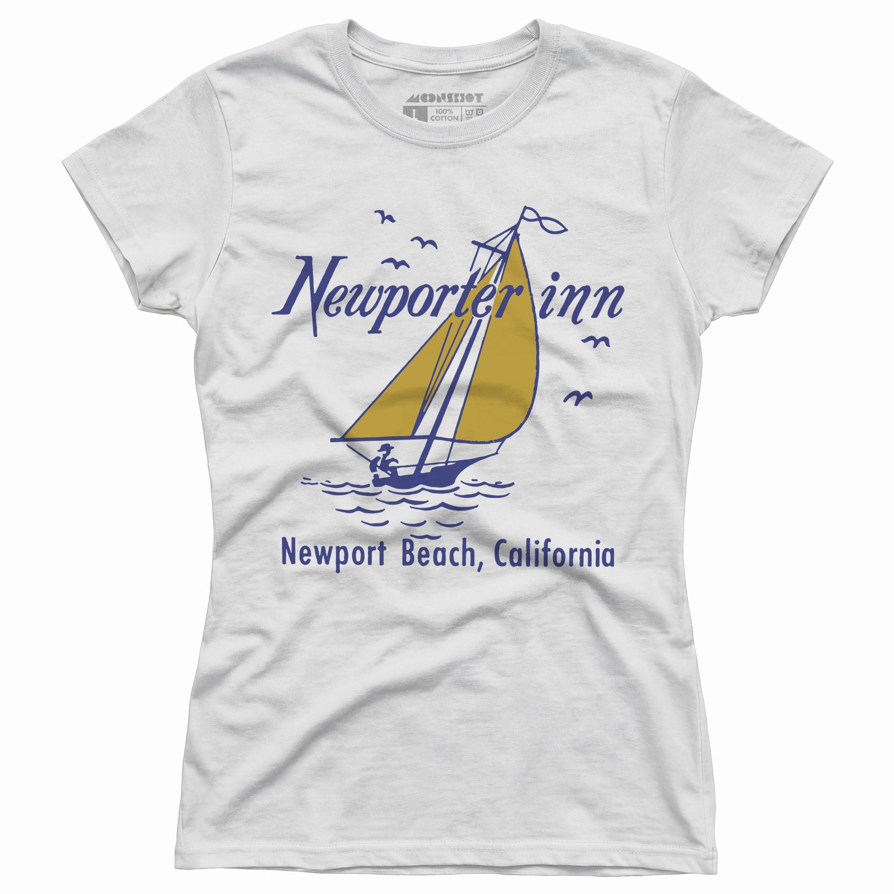 The Newporter Inn v2 - Newport Beach, CA - Vintage Hotel - Women's T-Shirt