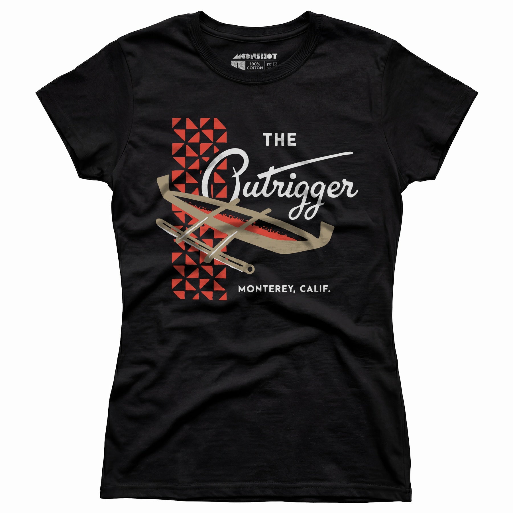 The Outrigger - Monterey, CA - Vintage Tiki Bar - Women's T-Shirt