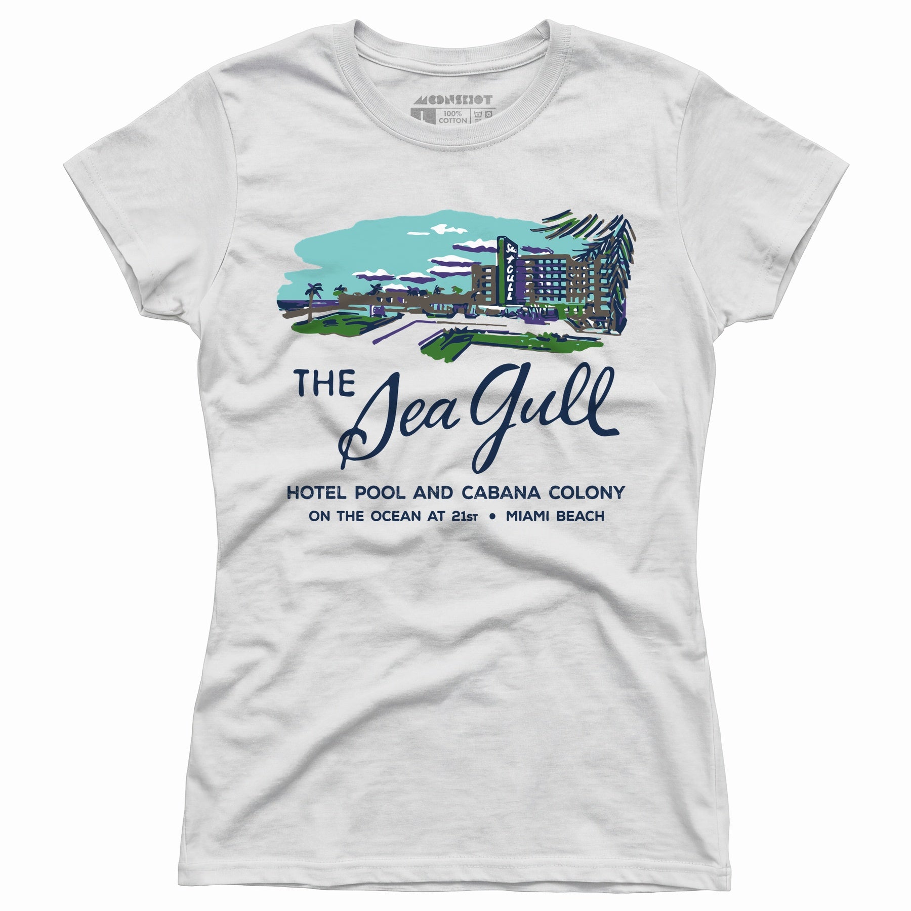 The Sea Gull - Miami, FL - Vintage Hotel - Women's T-Shirt