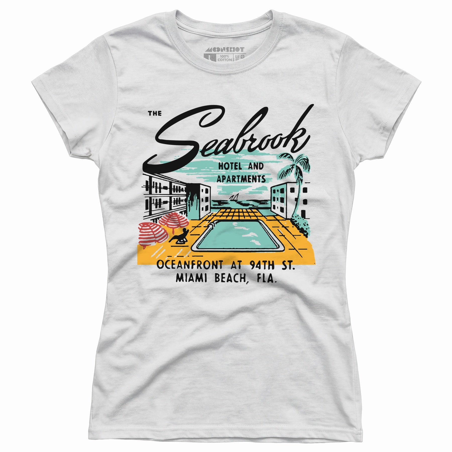 The Seabrook - Miami, FL - Vintage Hotel - Women's T-Shirt